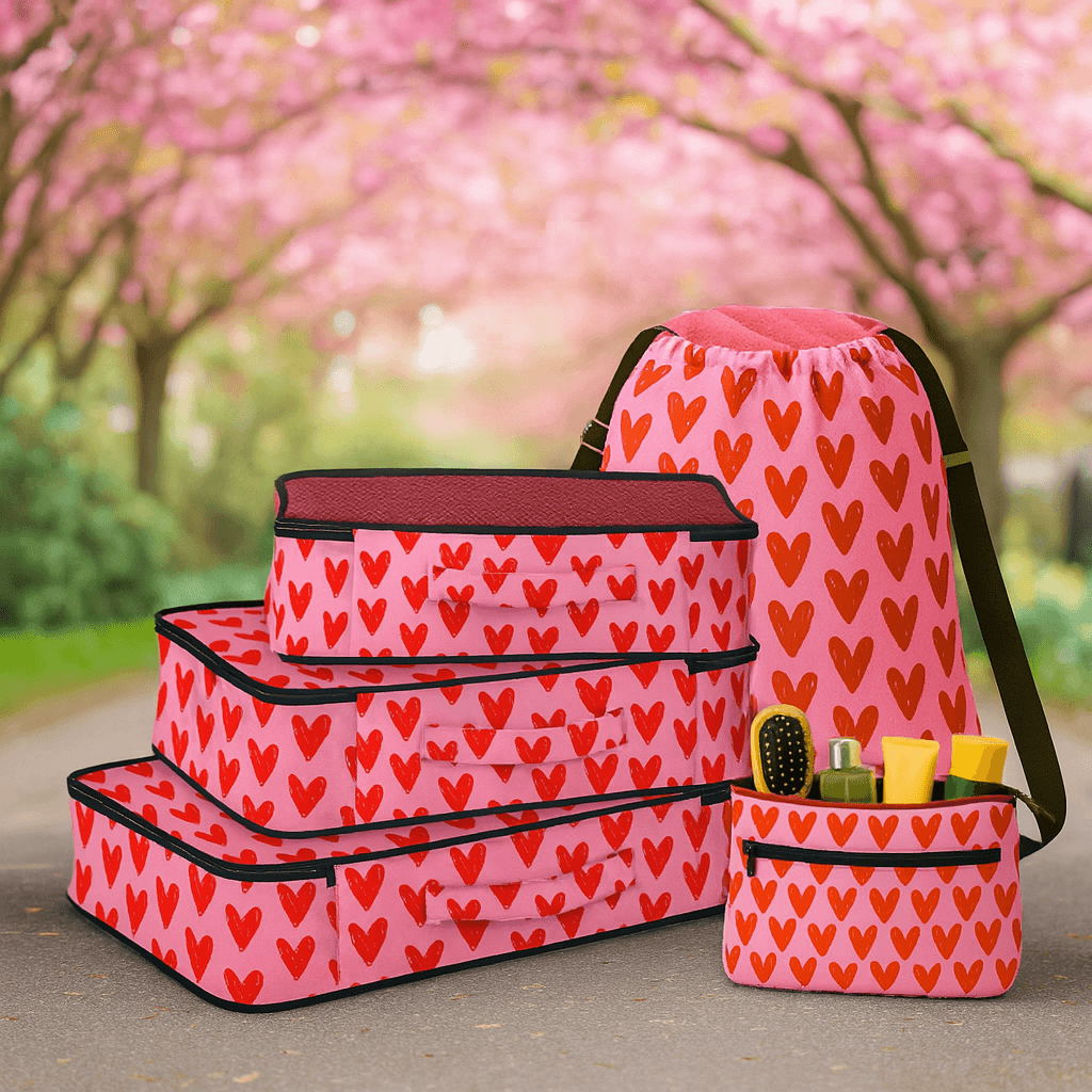 Set Of 5 Travel Organiser