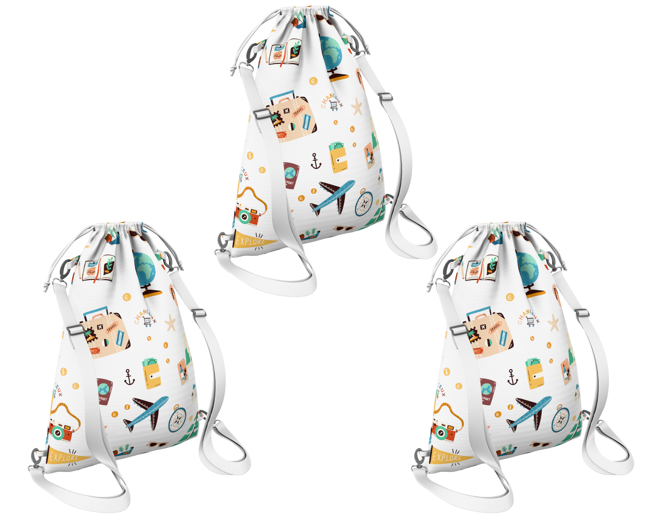 Waterproof Travel Laundry Bags#Color_WhiteTravel