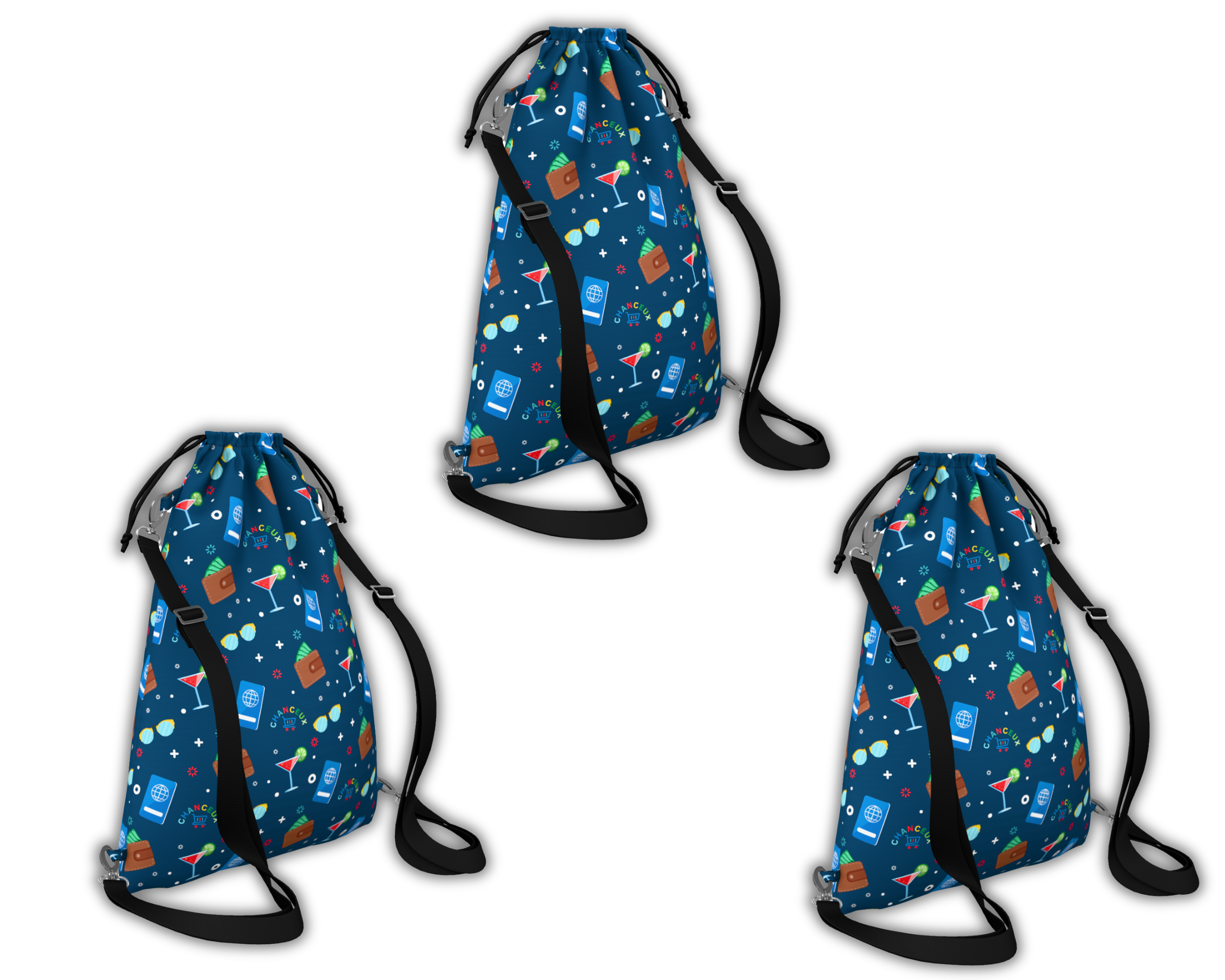 Waterproof Travel Laundry Bags#Color_BlueParty