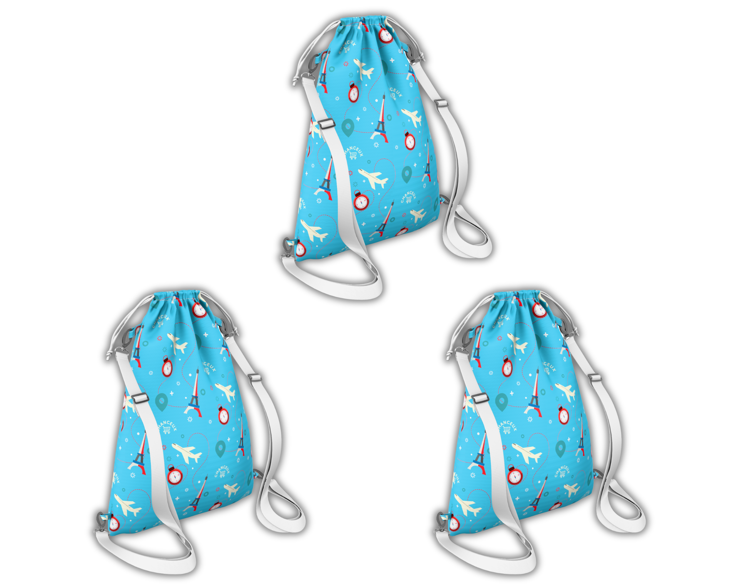 Waterproof Travel Laundry Bags#Color_BlueParis