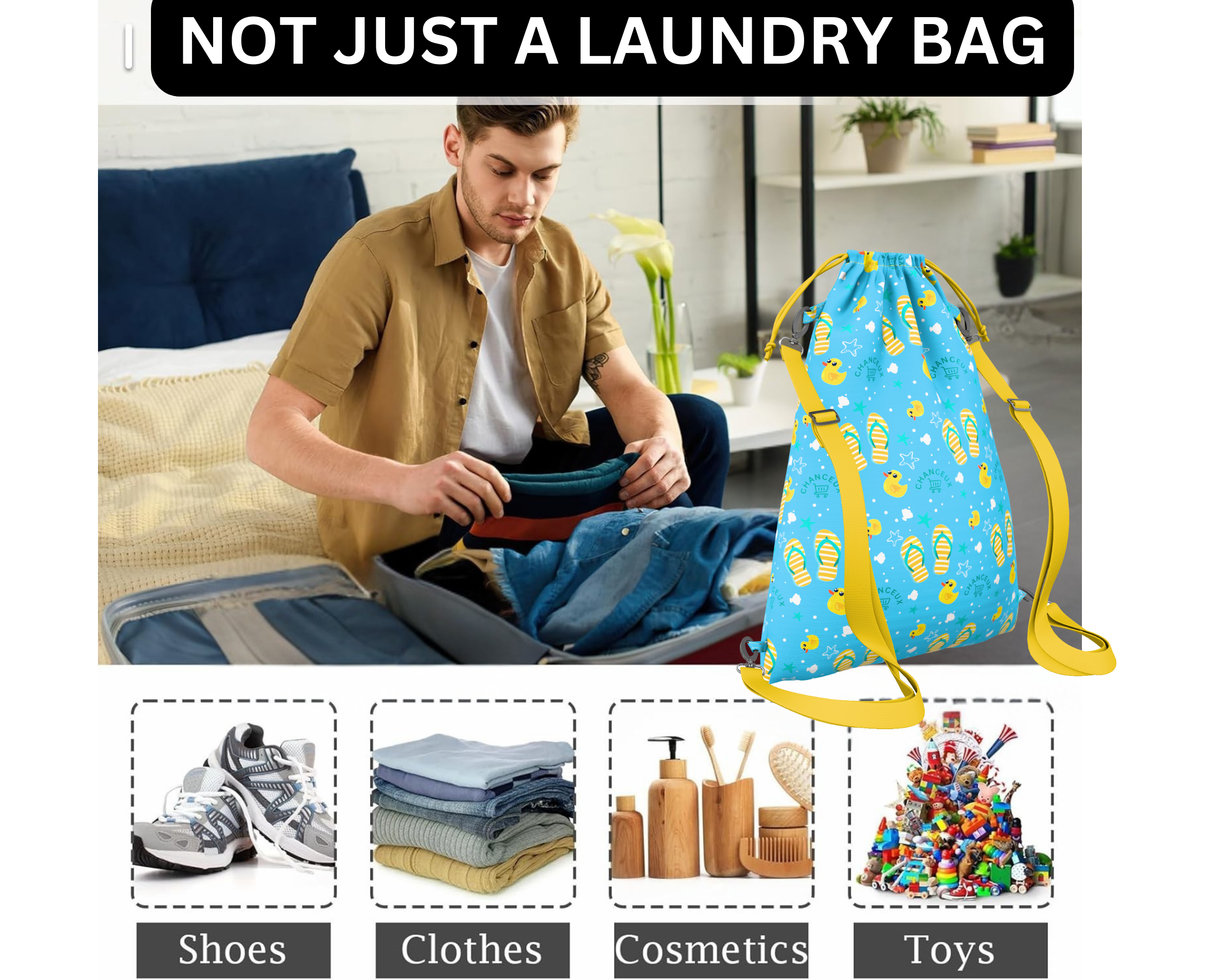 Waterproof Travel Laundry Bags#Color_BlueDuck