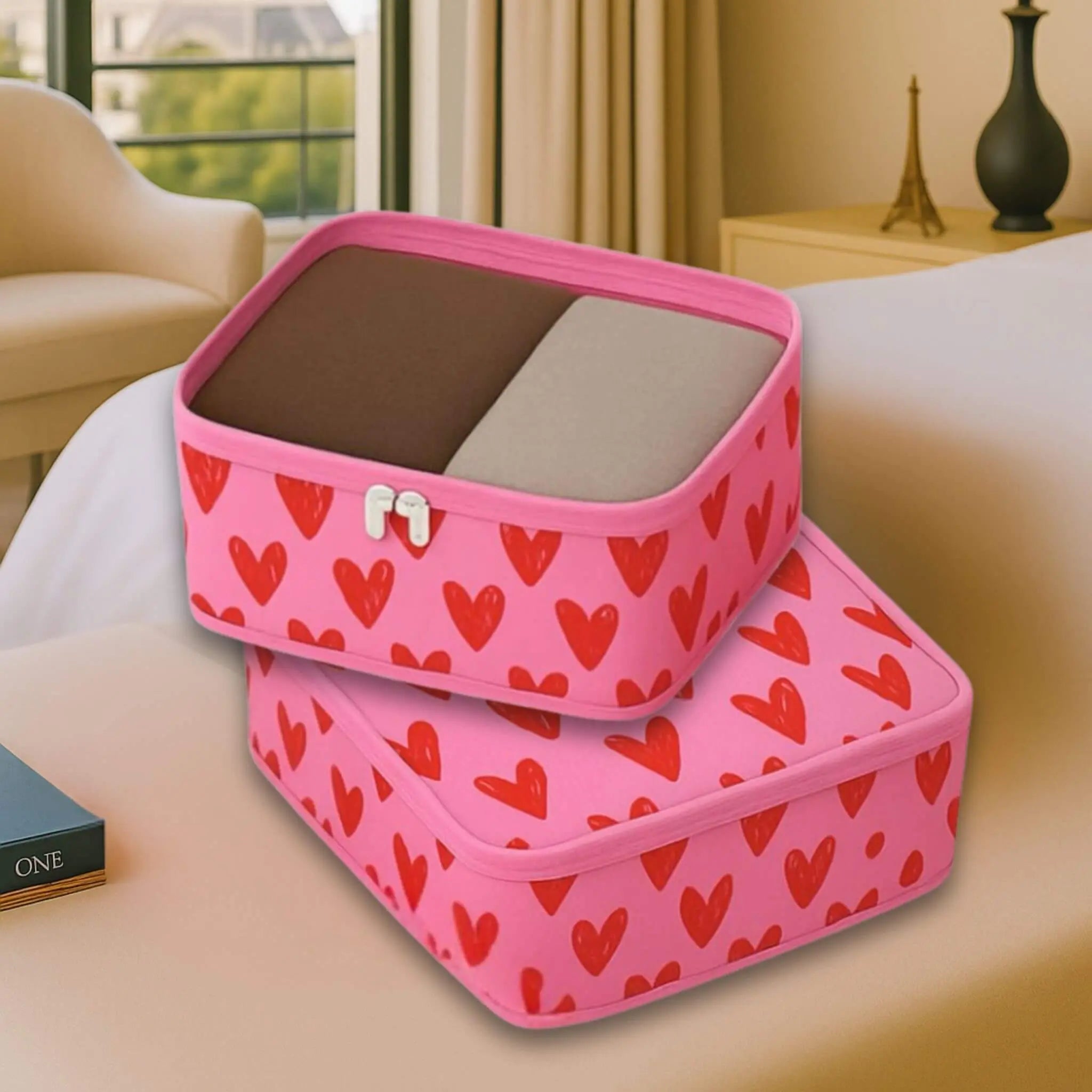 2 Packing Cubes#color_Hearts Stripes 2 cube