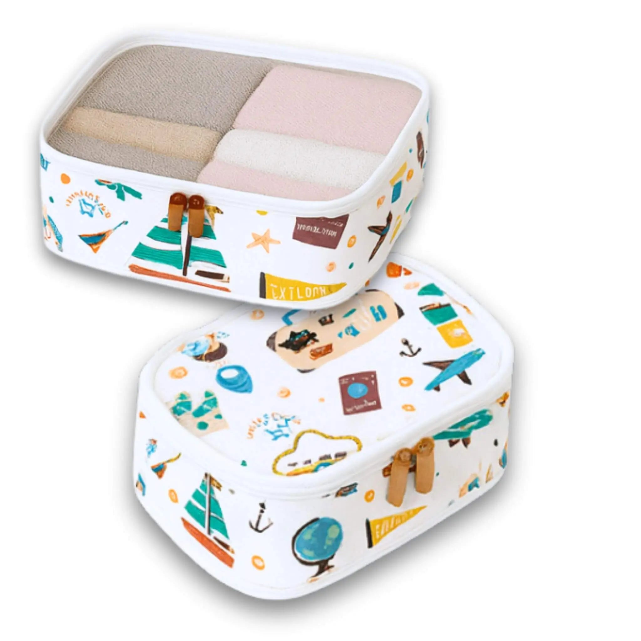 2 Packing Cubes#color_White Travel 2 cube