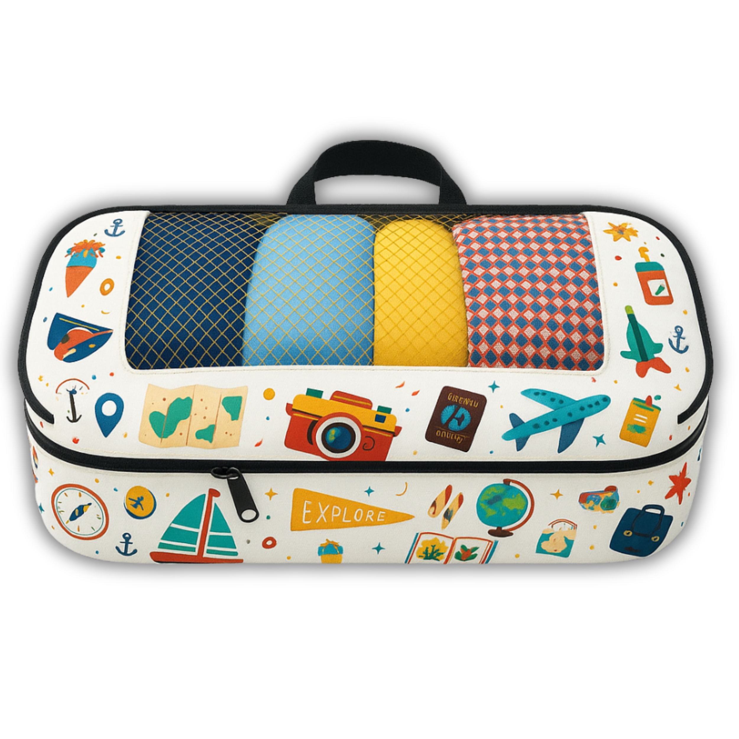 Compression Socks Bag#Color_WhiteTravel
