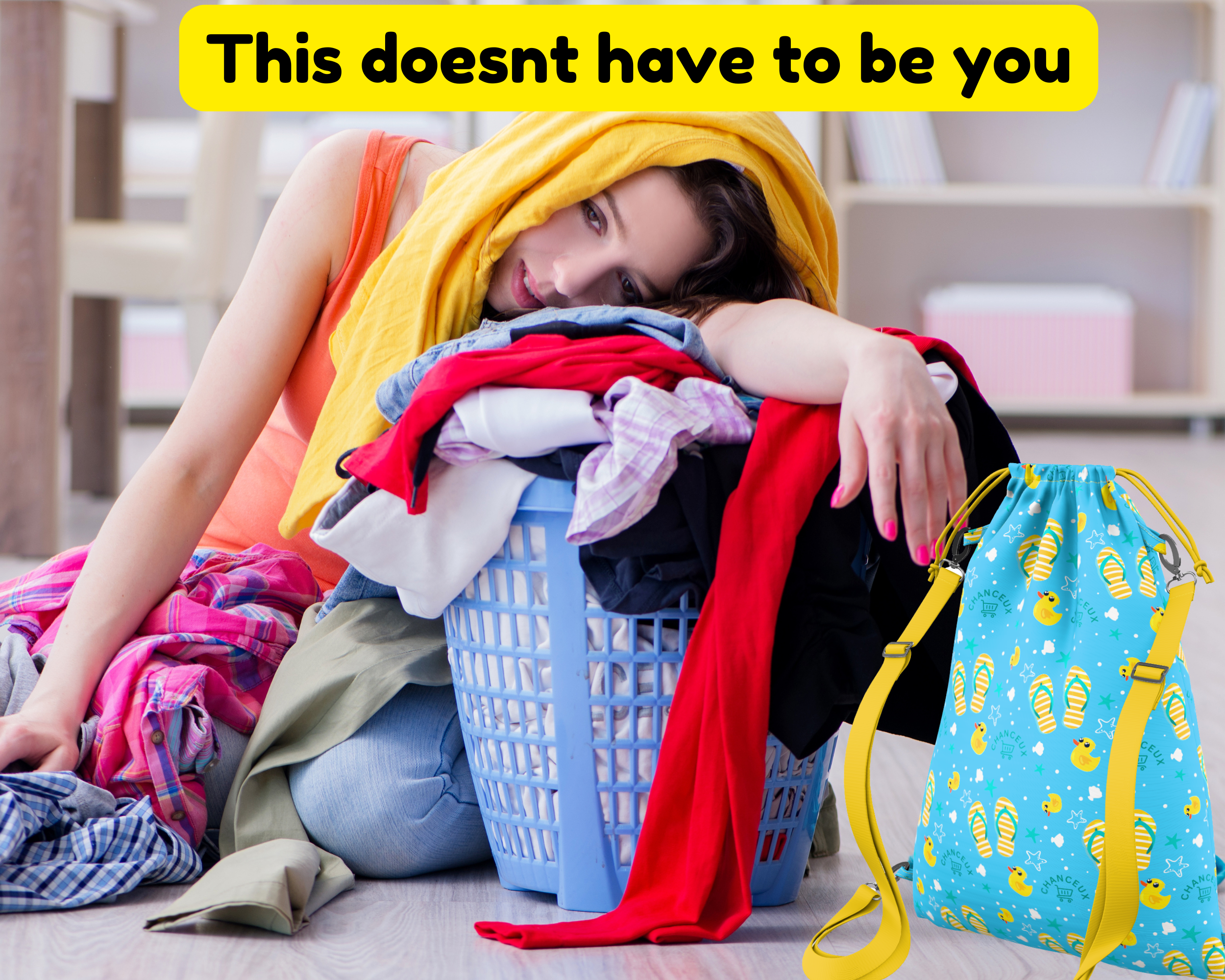Waterproof Travel Laundry Bags#Color_BlueDuck