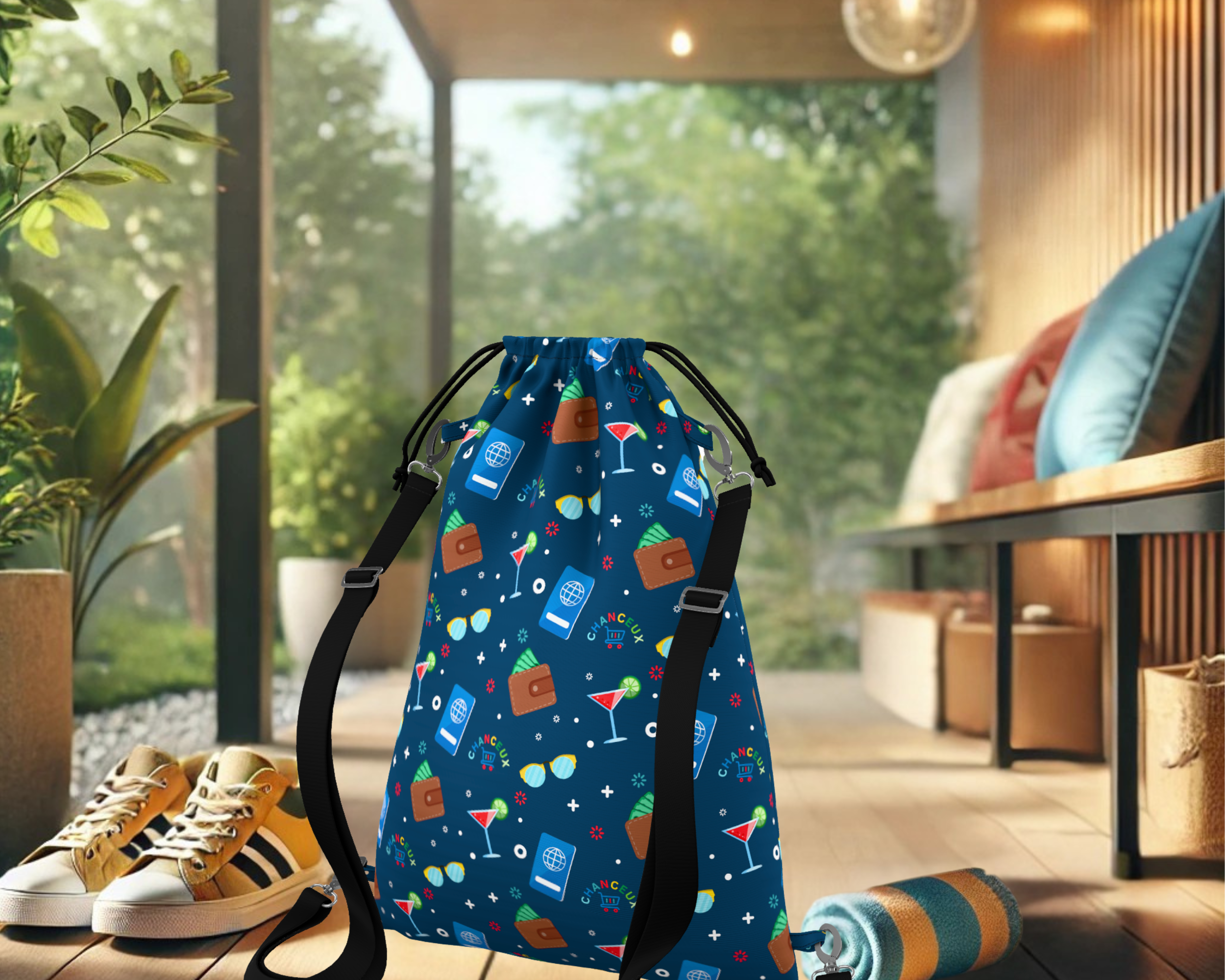 Waterproof Travel Laundry Bags#Color_BlueParty