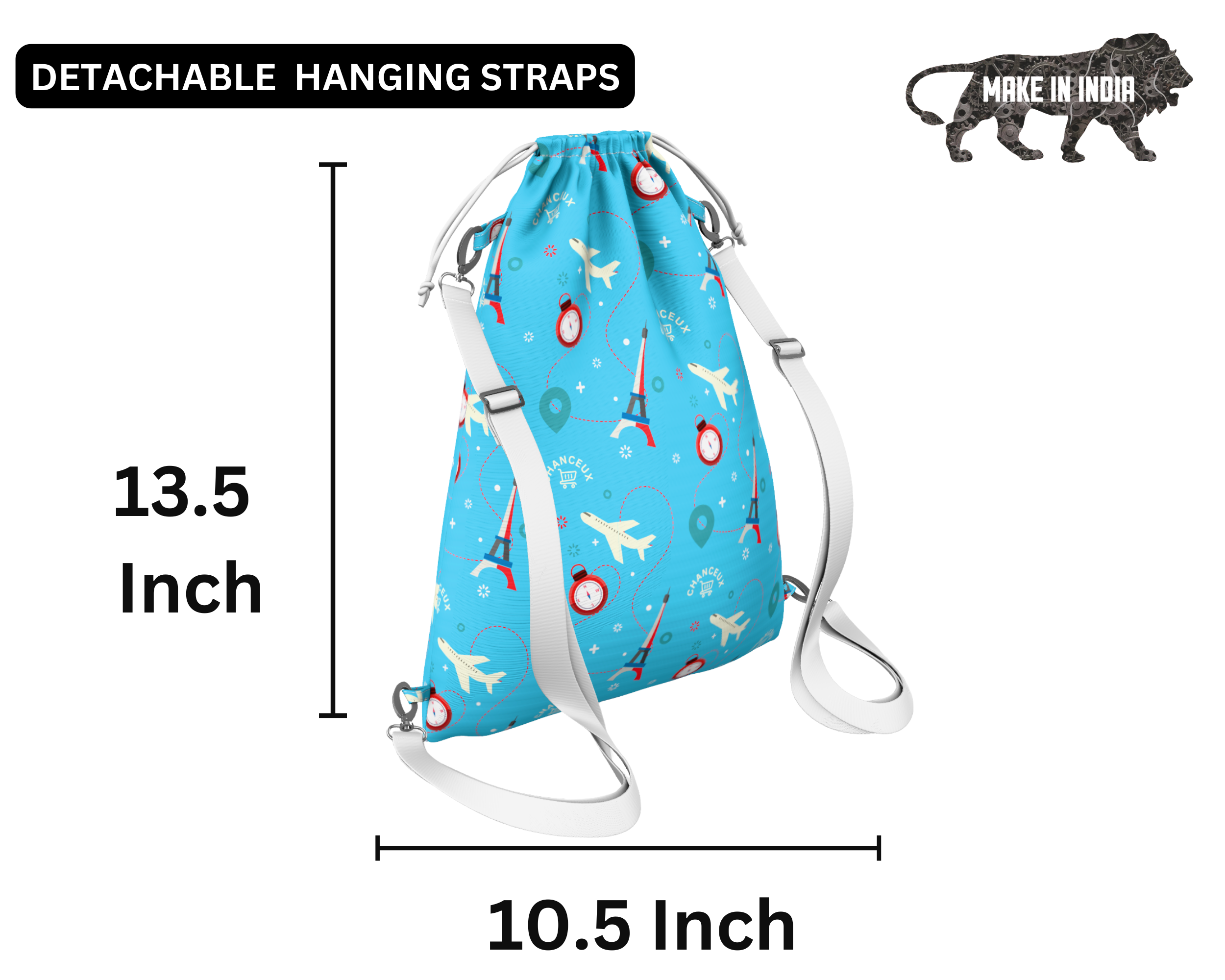 Waterproof Travel Laundry Bags#Color_BlueParis