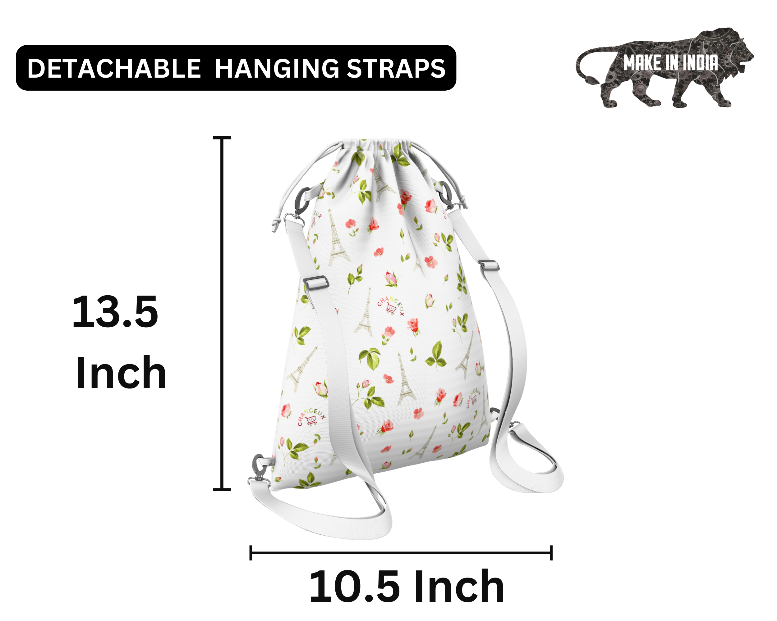 Waterproof Travel Laundry Bags#Color_WhiteParis