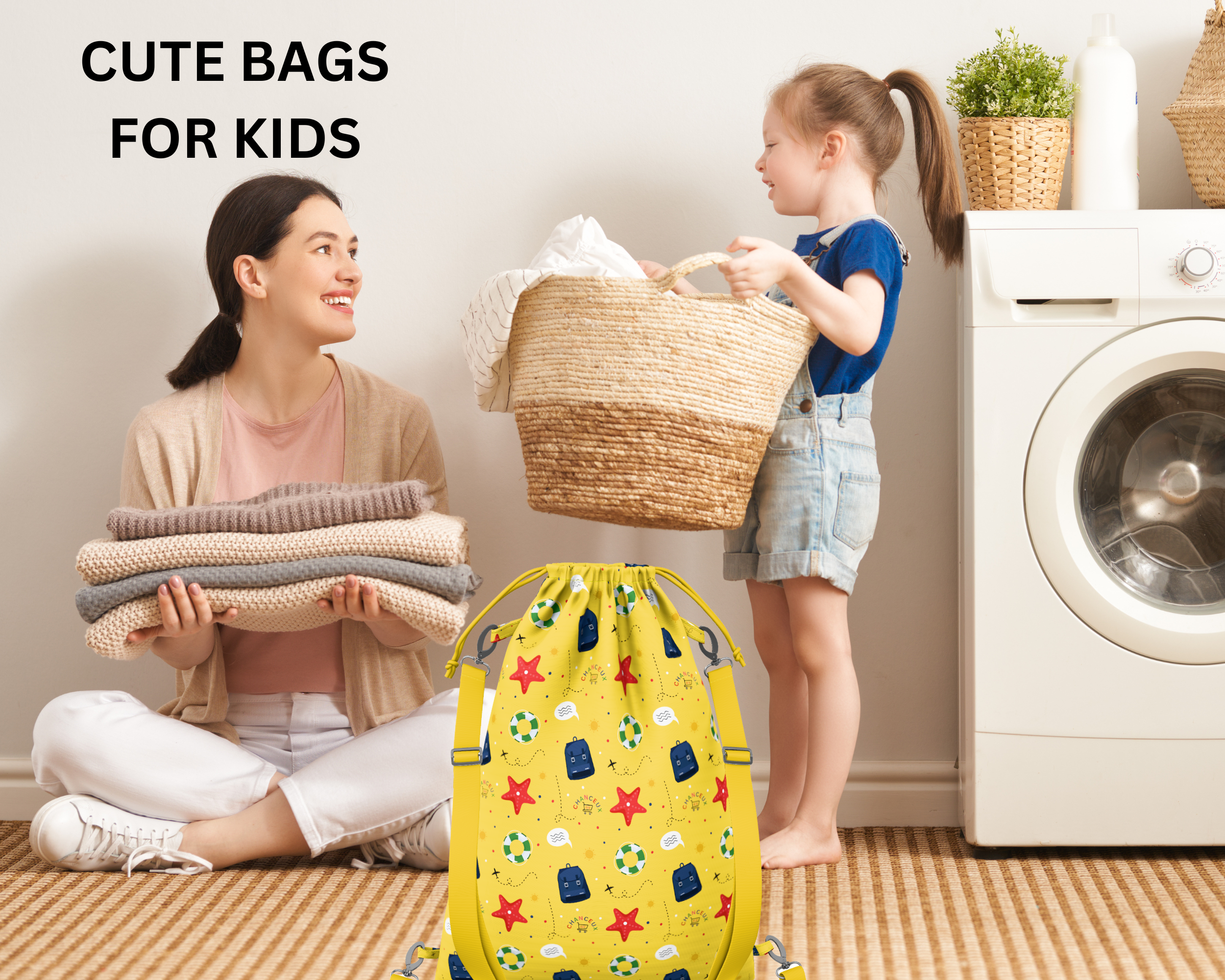 Waterproof Travel Laundry Bags#Color_YellowBeach