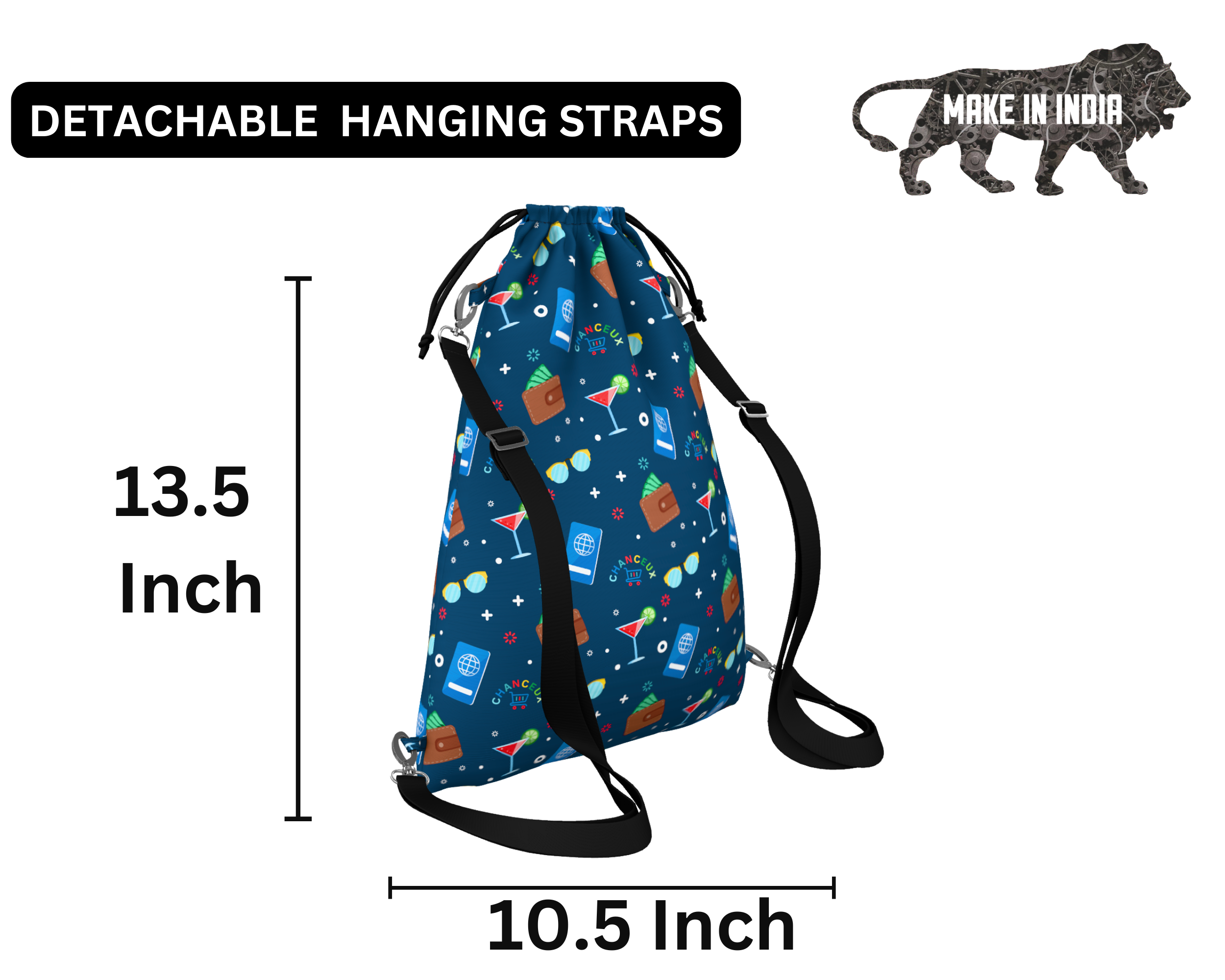 Waterproof Travel Laundry Bags#Color_BlueParty