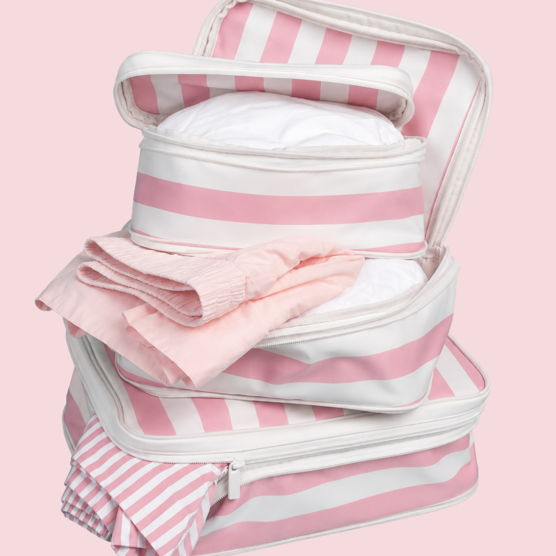 8 Pcs Essential Kit#Color_Pink Stripes 8E
