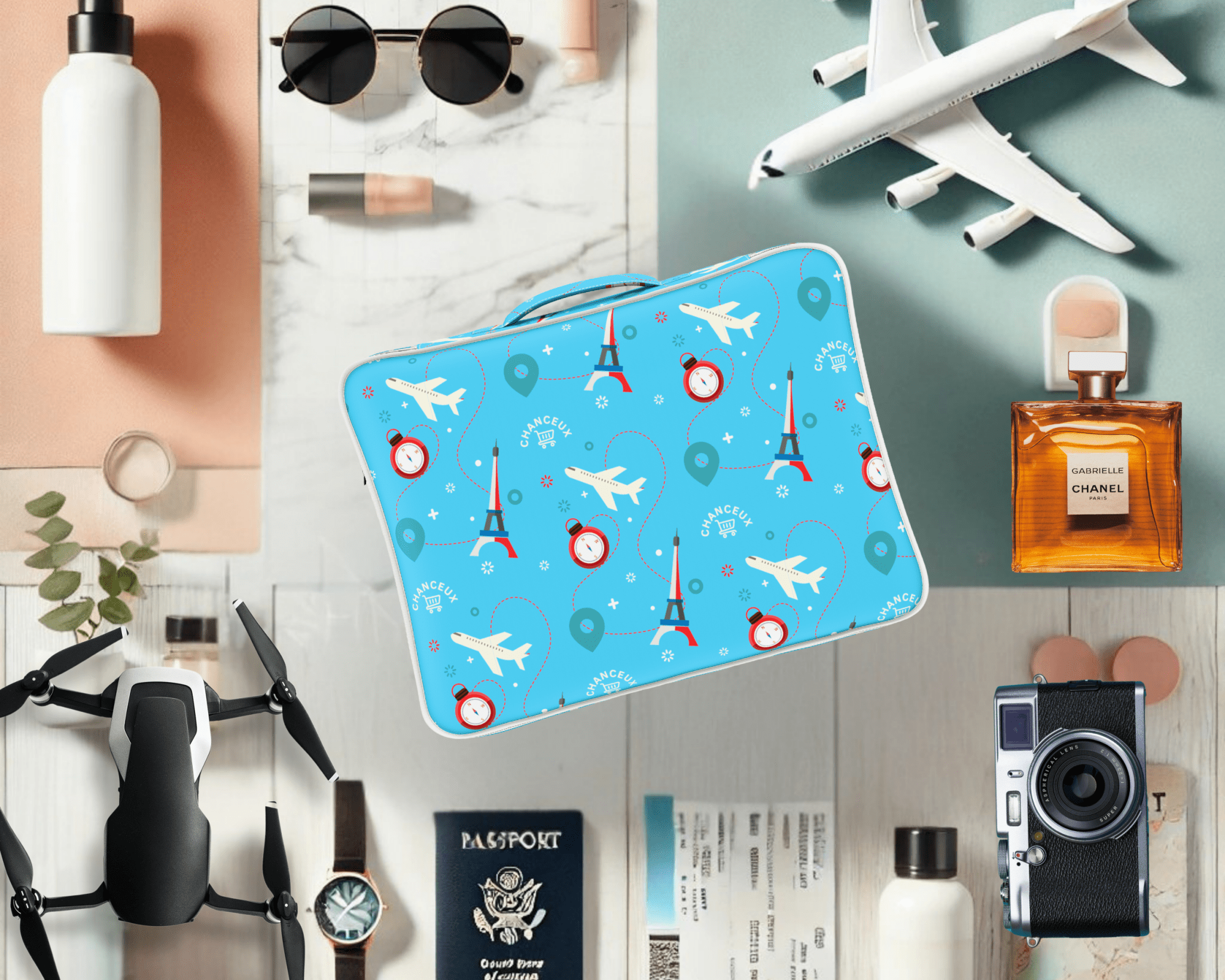 8-Piece Travel Organizer#Color_BlueParis