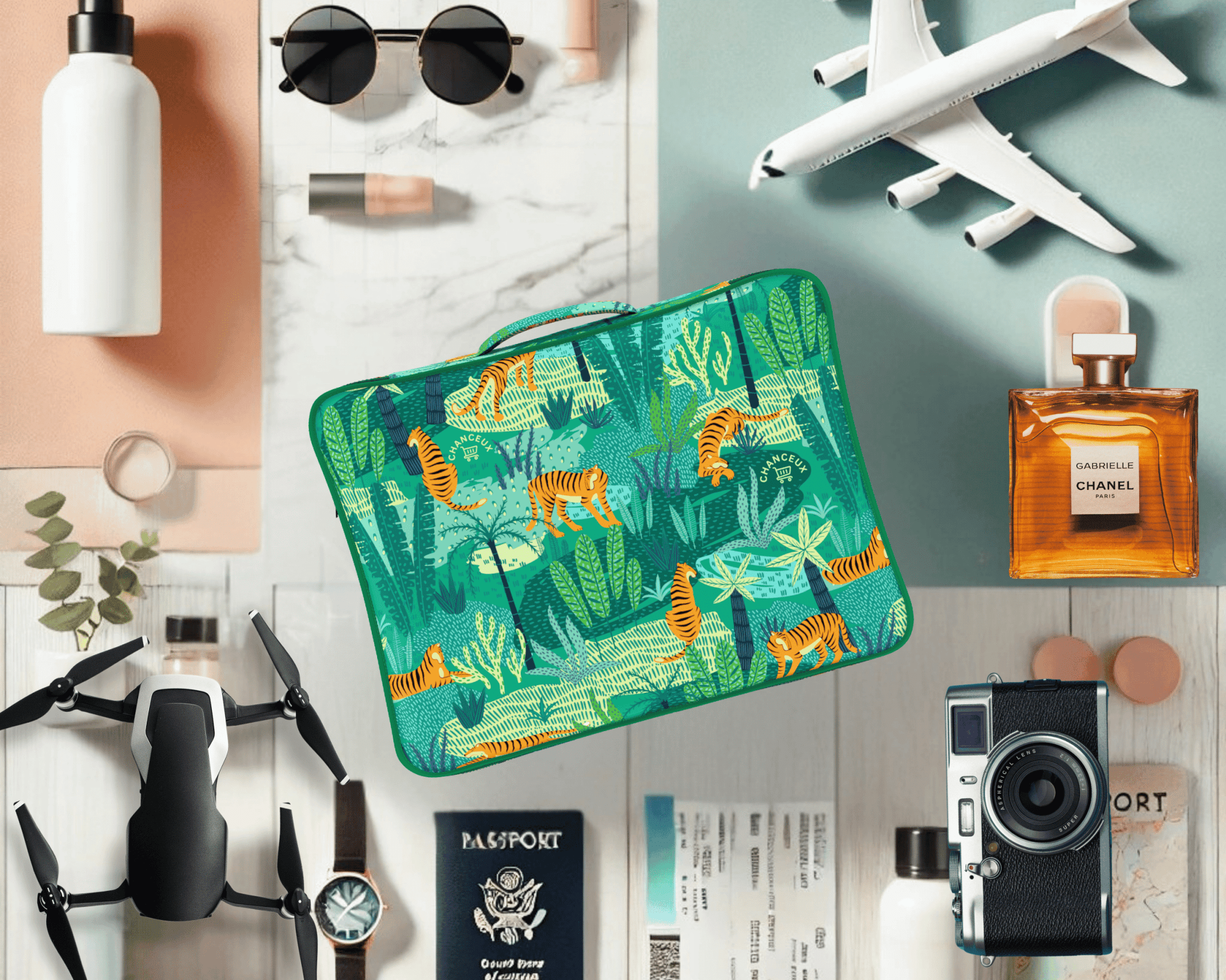 8-Piece Travel Organizer#Color_Green