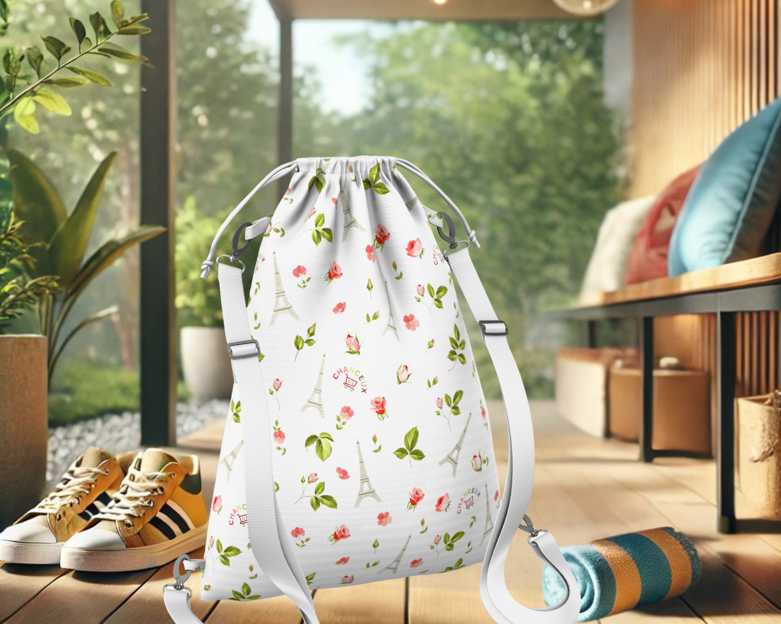Waterproof Travel Laundry Bags#Color_WhiteParis