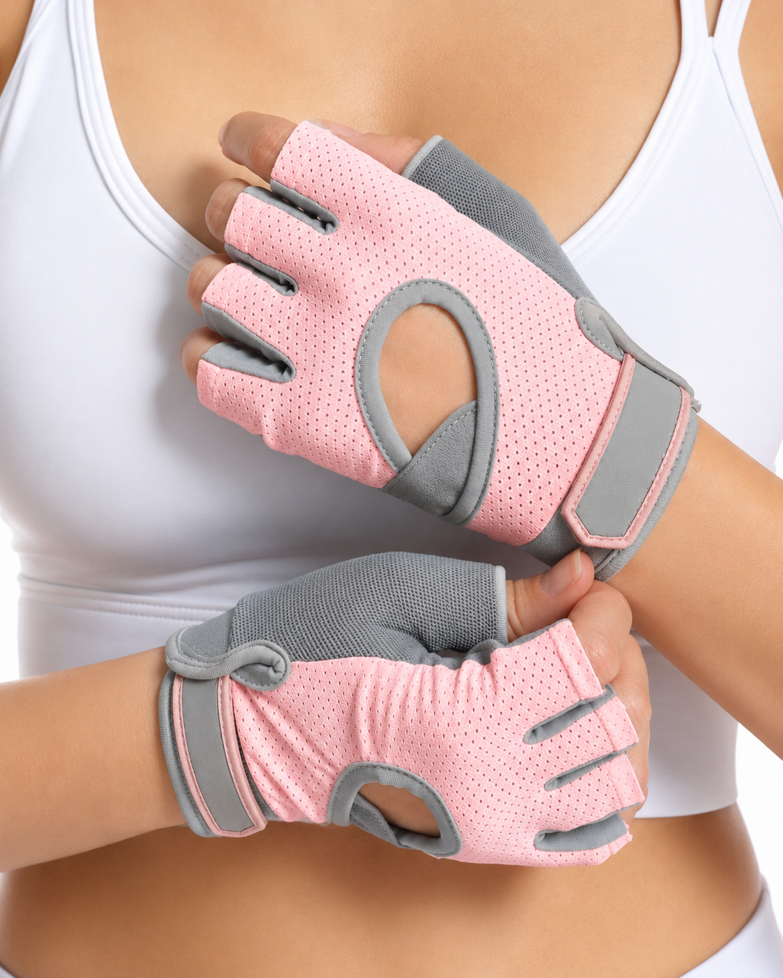 PowerGrip Pro™ Rose Gym Gloves