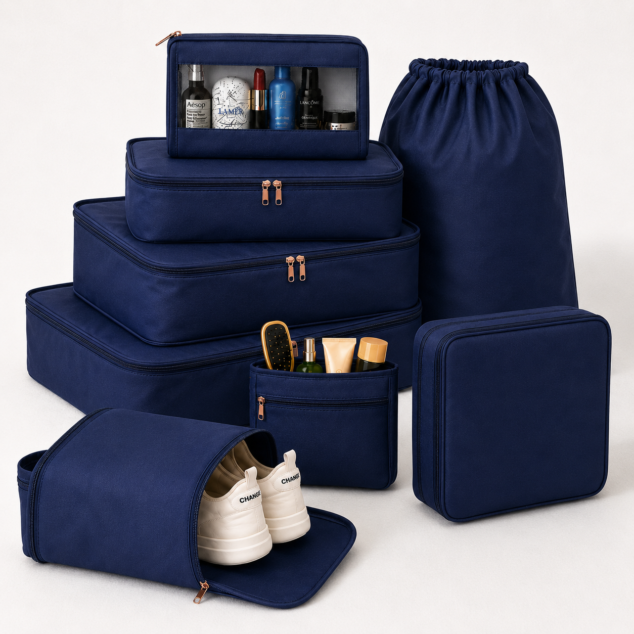 8 Pcs Essential Kit#Color_Royal Blue 8E