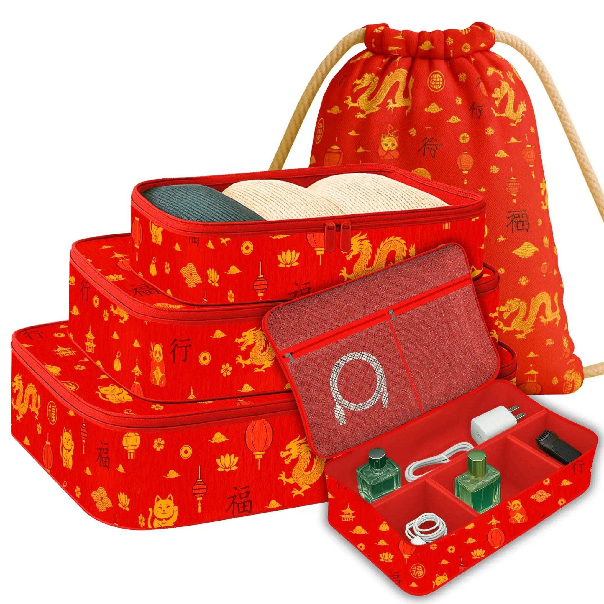 China Edition- Set of 5_pack#Premium- Gadget Bag