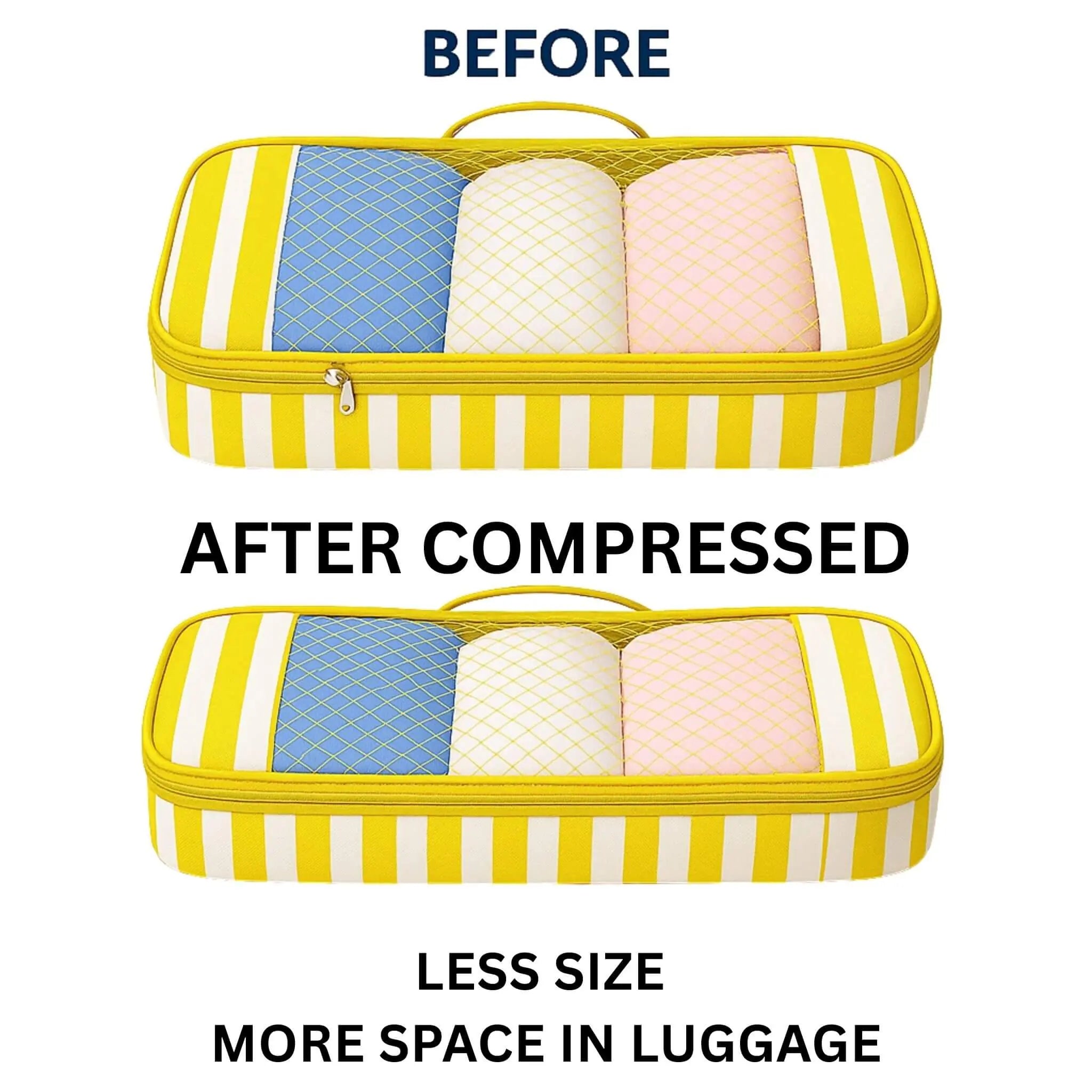 Compression Socks Bag#Color_Yellow Stripes SB