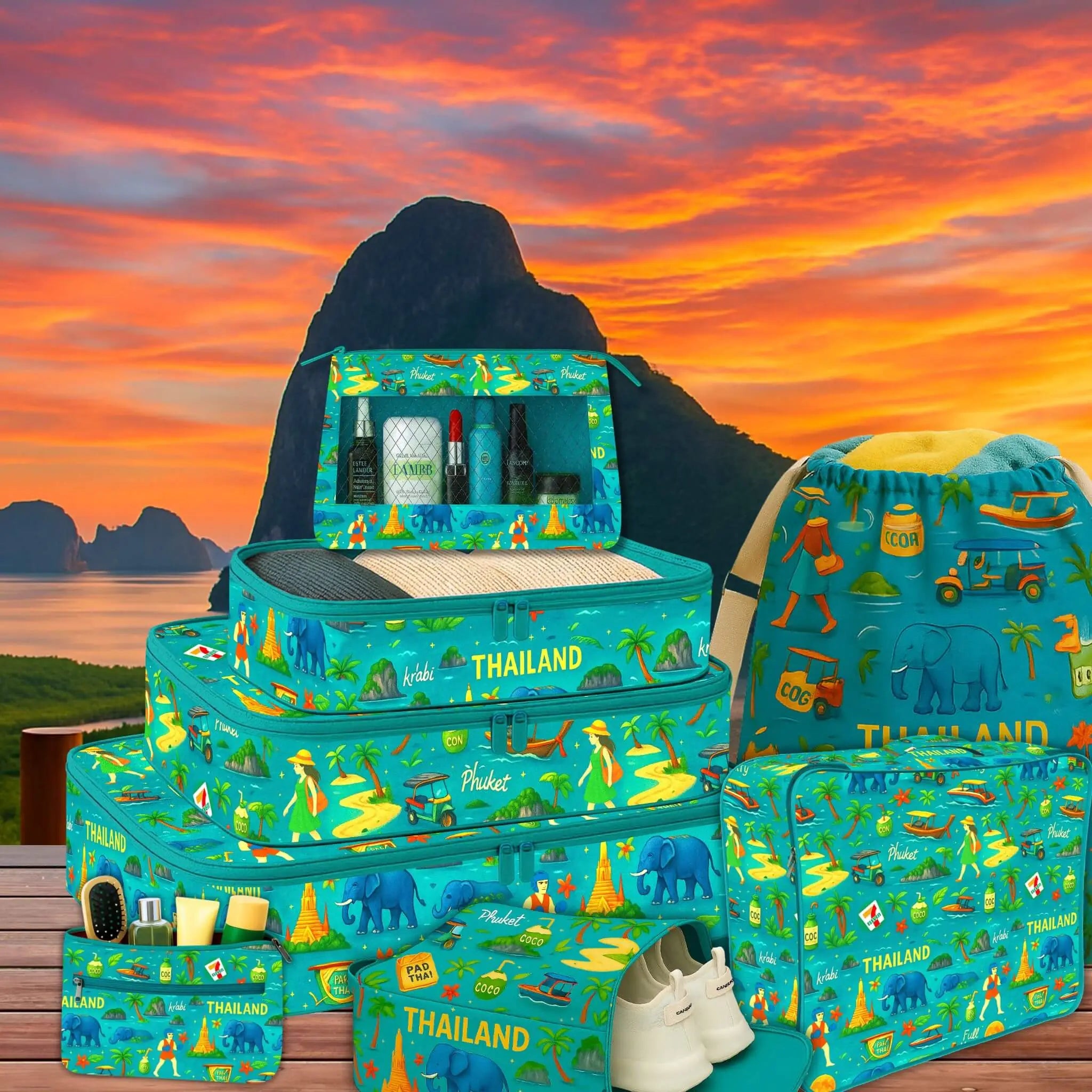 8 Pcs Essential Kit#Color_Thailand Theme 8P