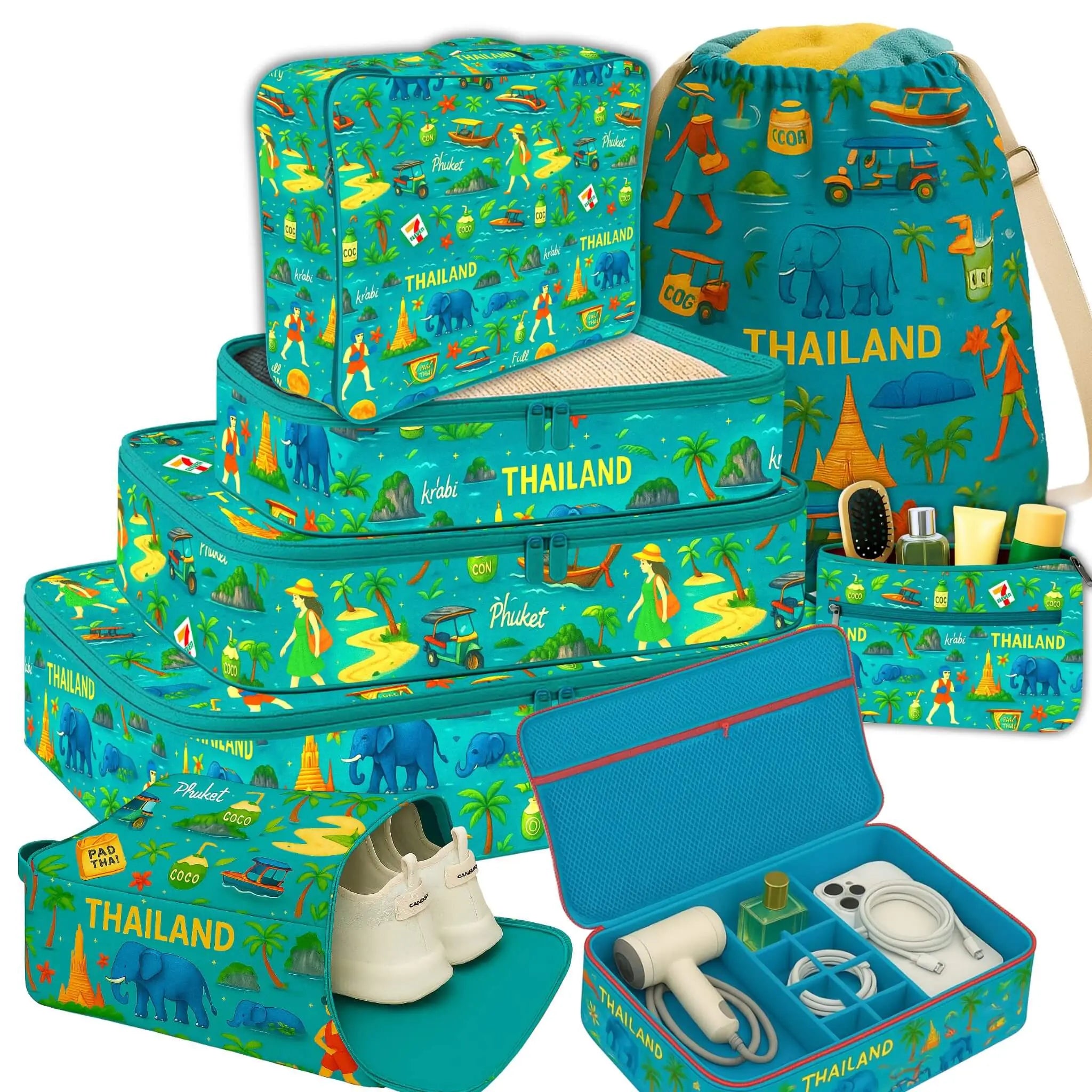 8 Pcs Premium Kit#Color_Thailand Theme 8P