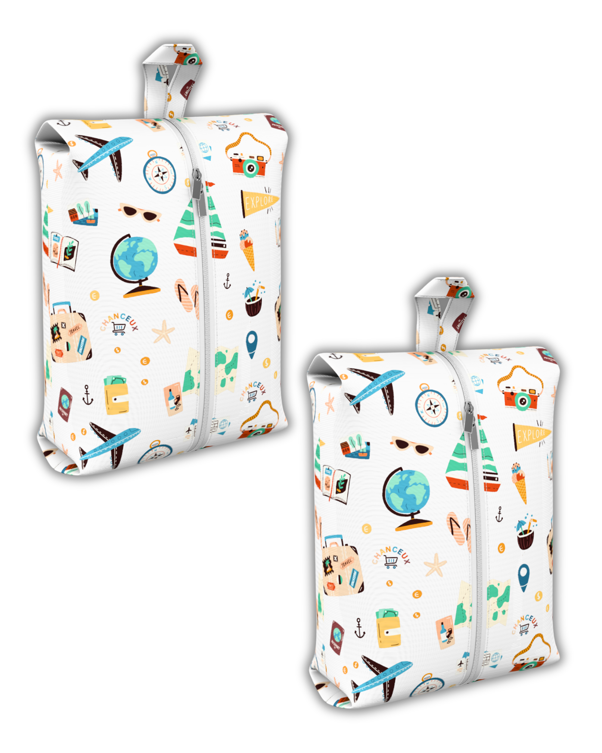 Waterproof Travel Shoe Bags#Color_WhiteTravel