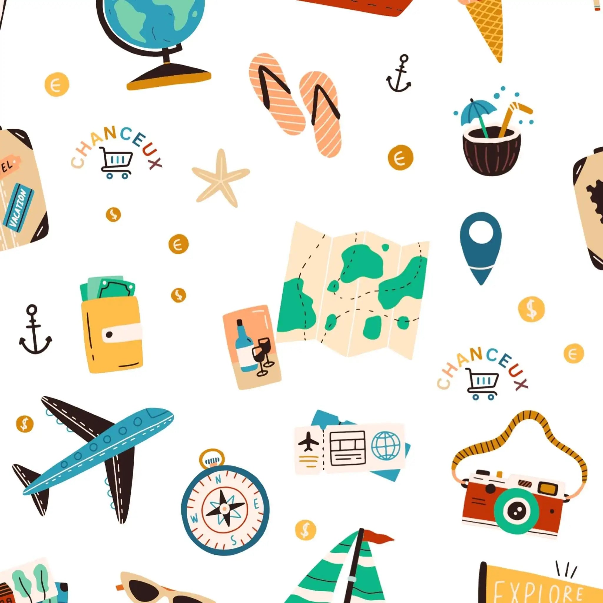 5 Pcs Premium Kit#Color_White Travel 5P