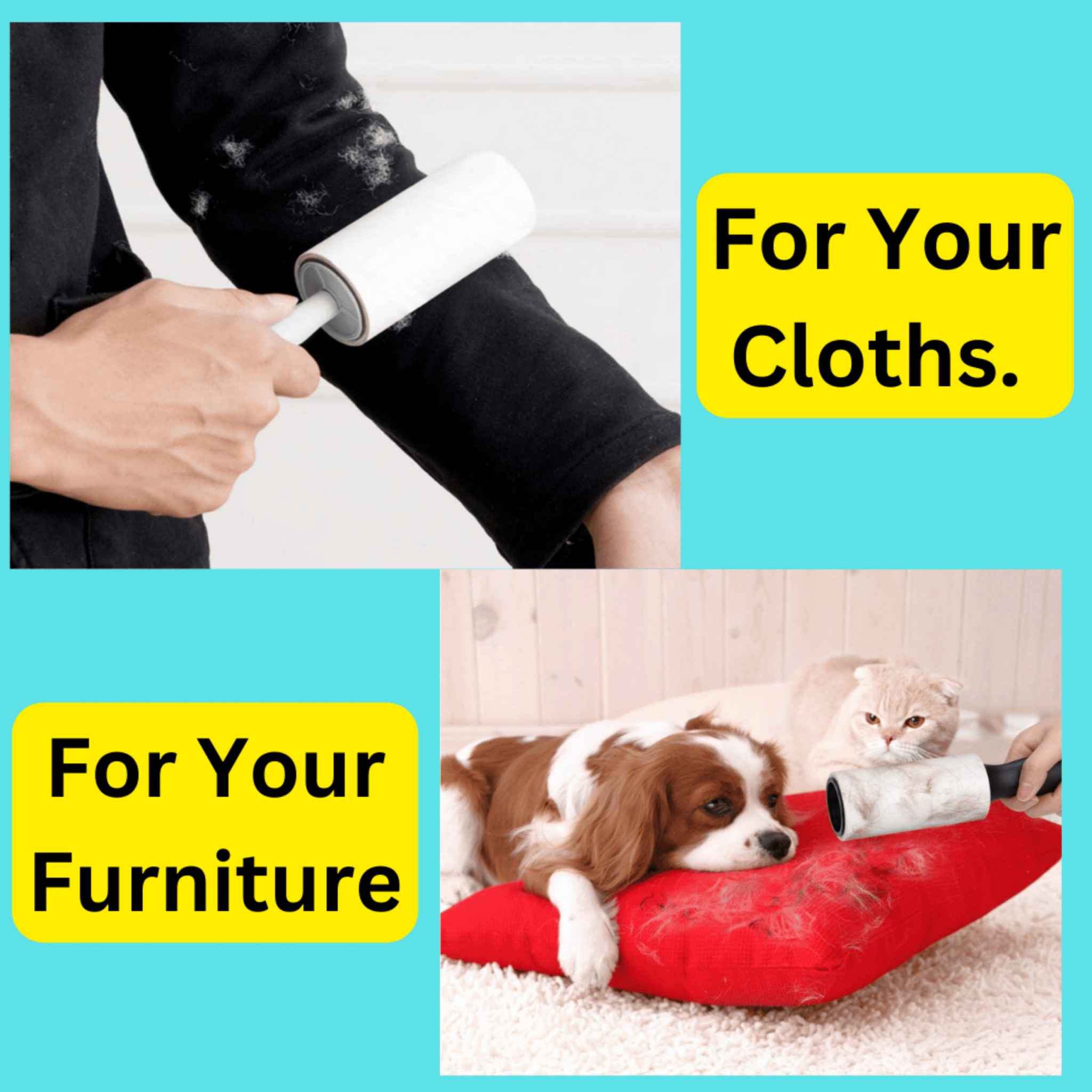 Hair | Lint Remover Roller - 2 Pcs