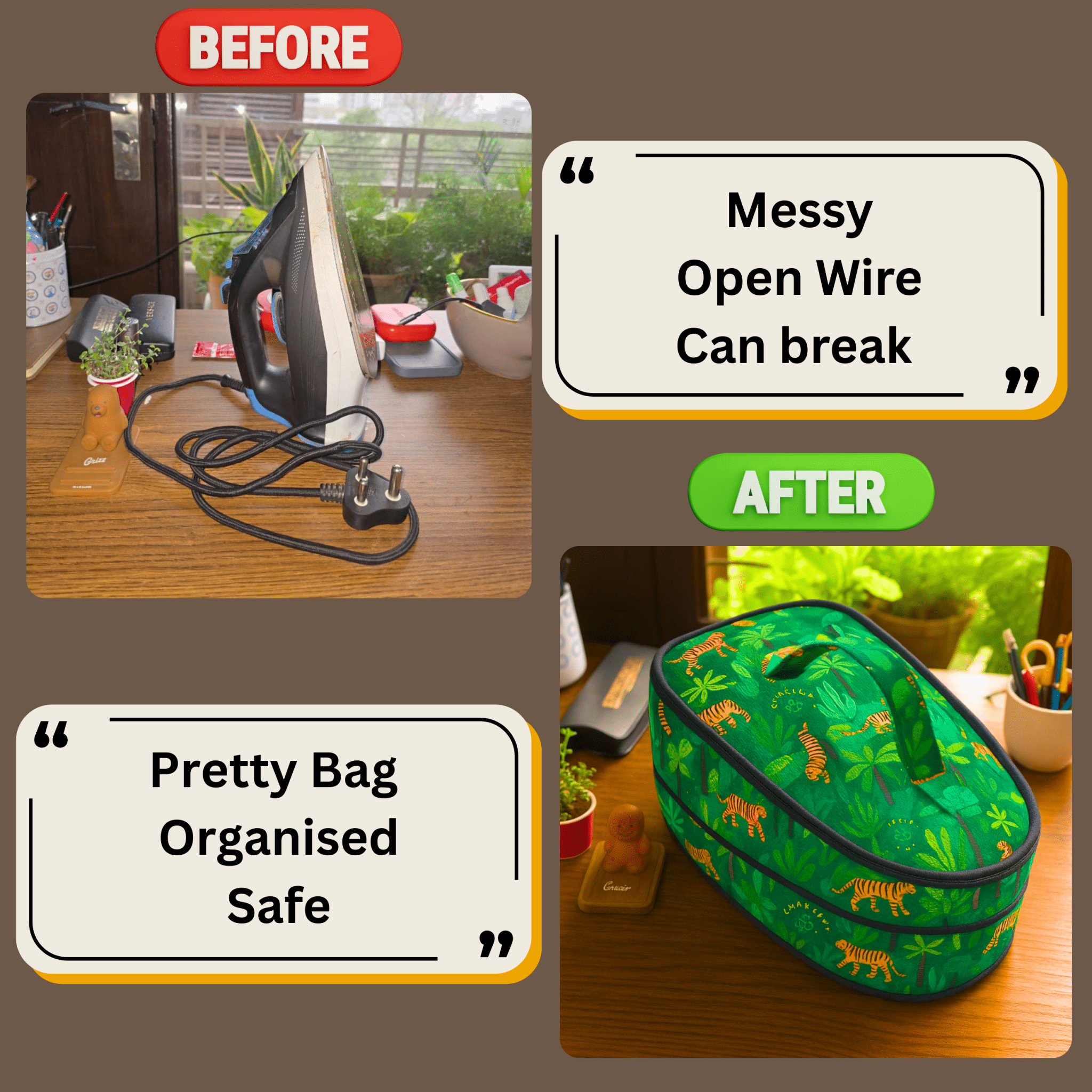 Iron Storage Bag#Color_GreenTiger