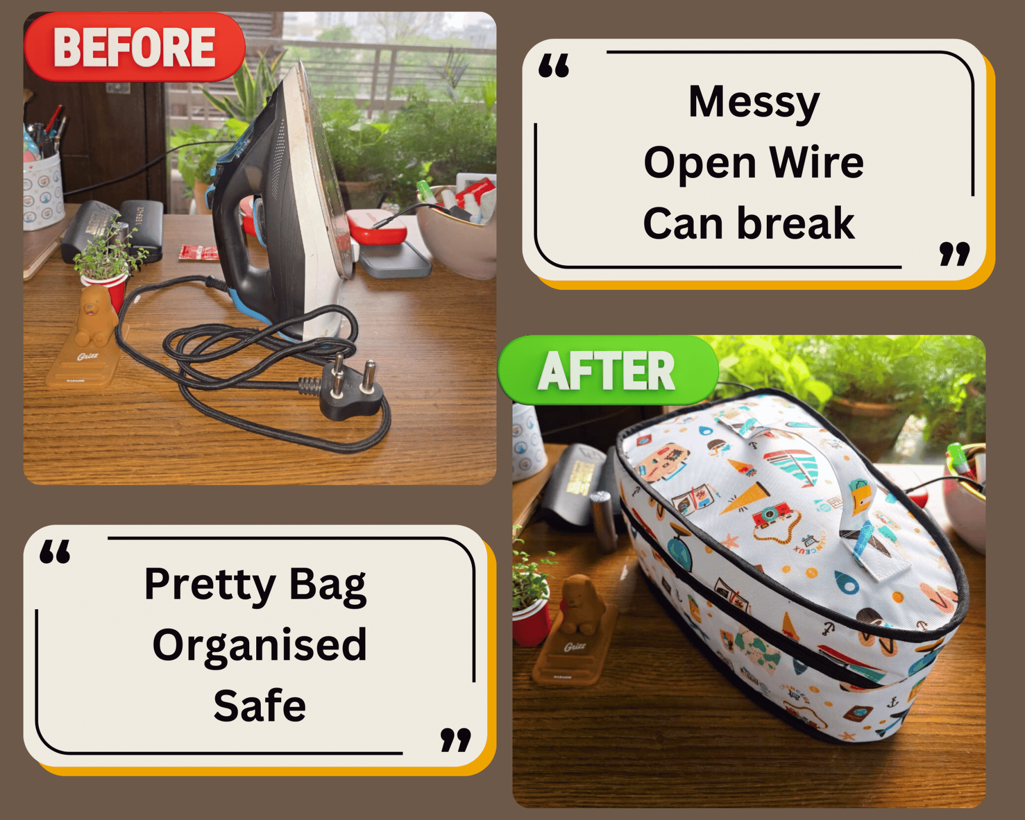 Iron Storage Bag#Color_WhiteTravel