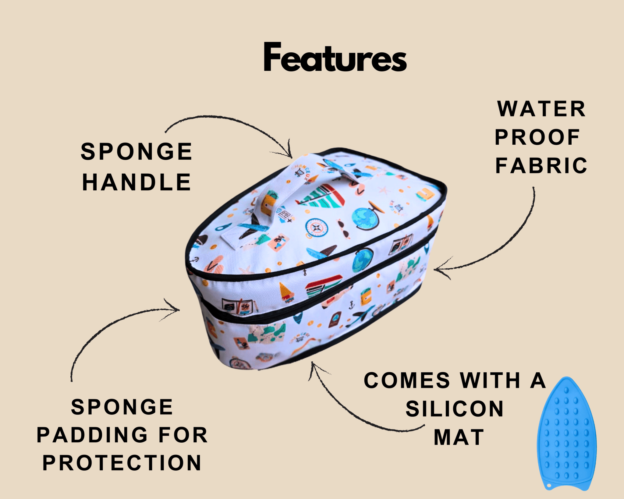 Iron Storage Bag#Color_WhiteTravel