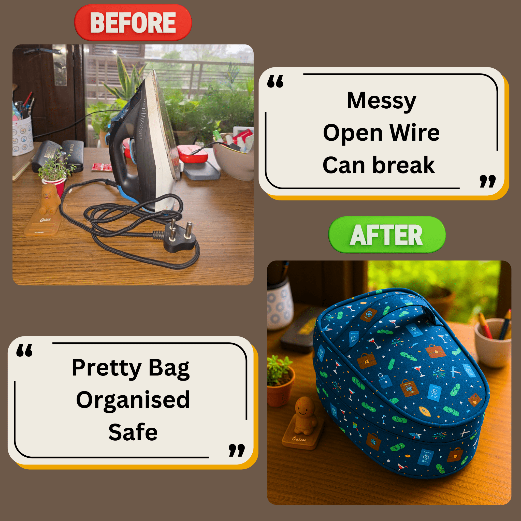 Iron Storage Bag#Color_BlueParty