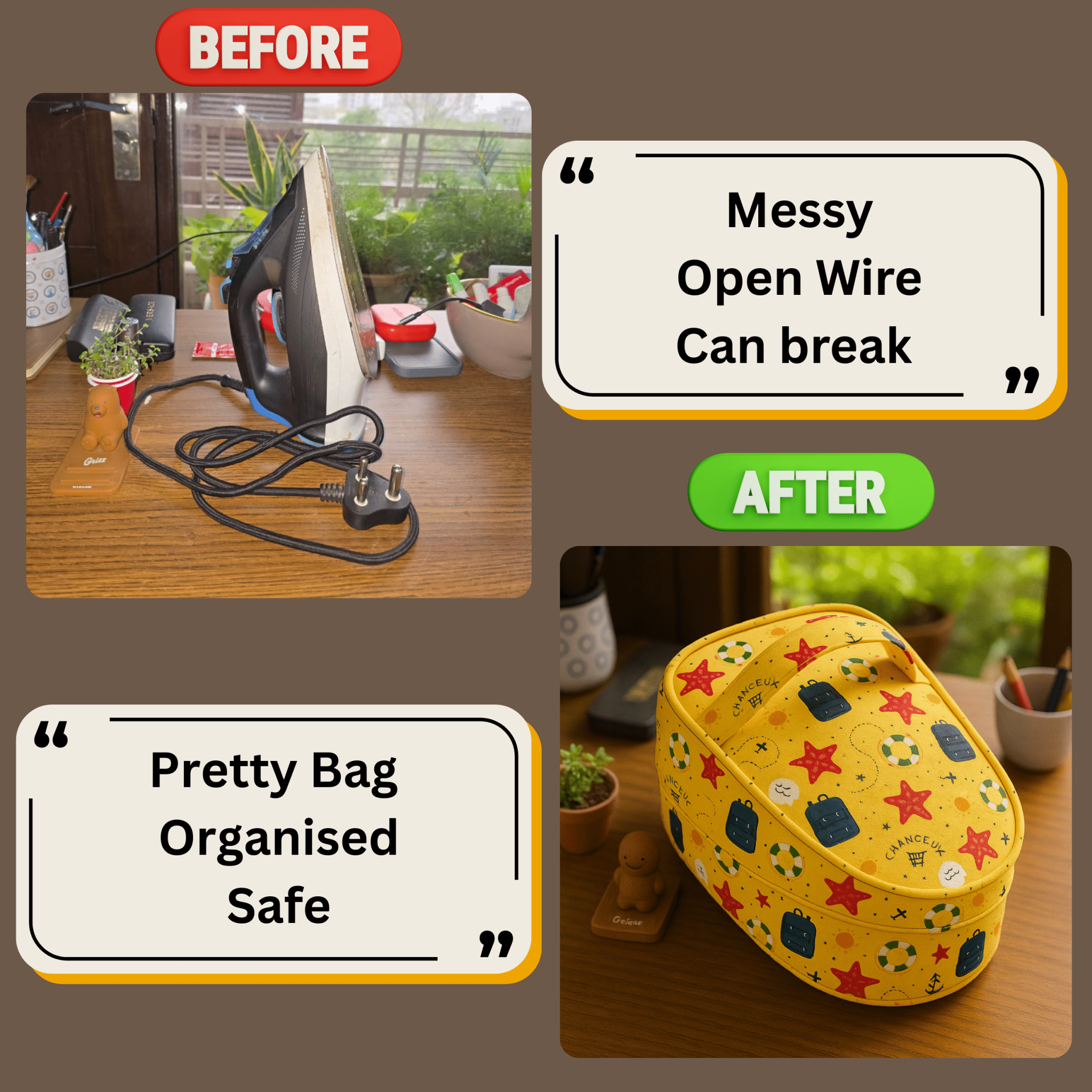 Iron Storage Bag#Color_YellowBeach