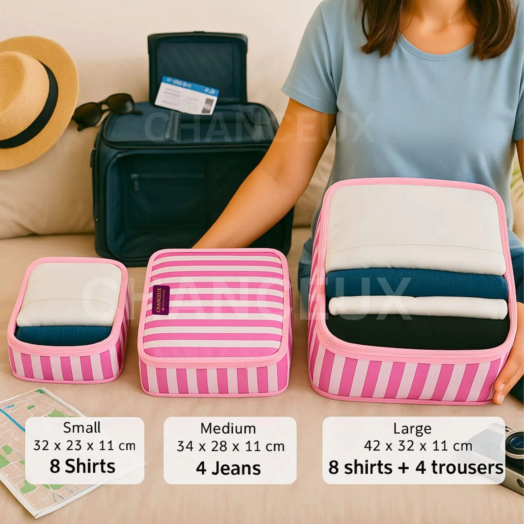 4 Packing Cubes - Amsterdam Edition