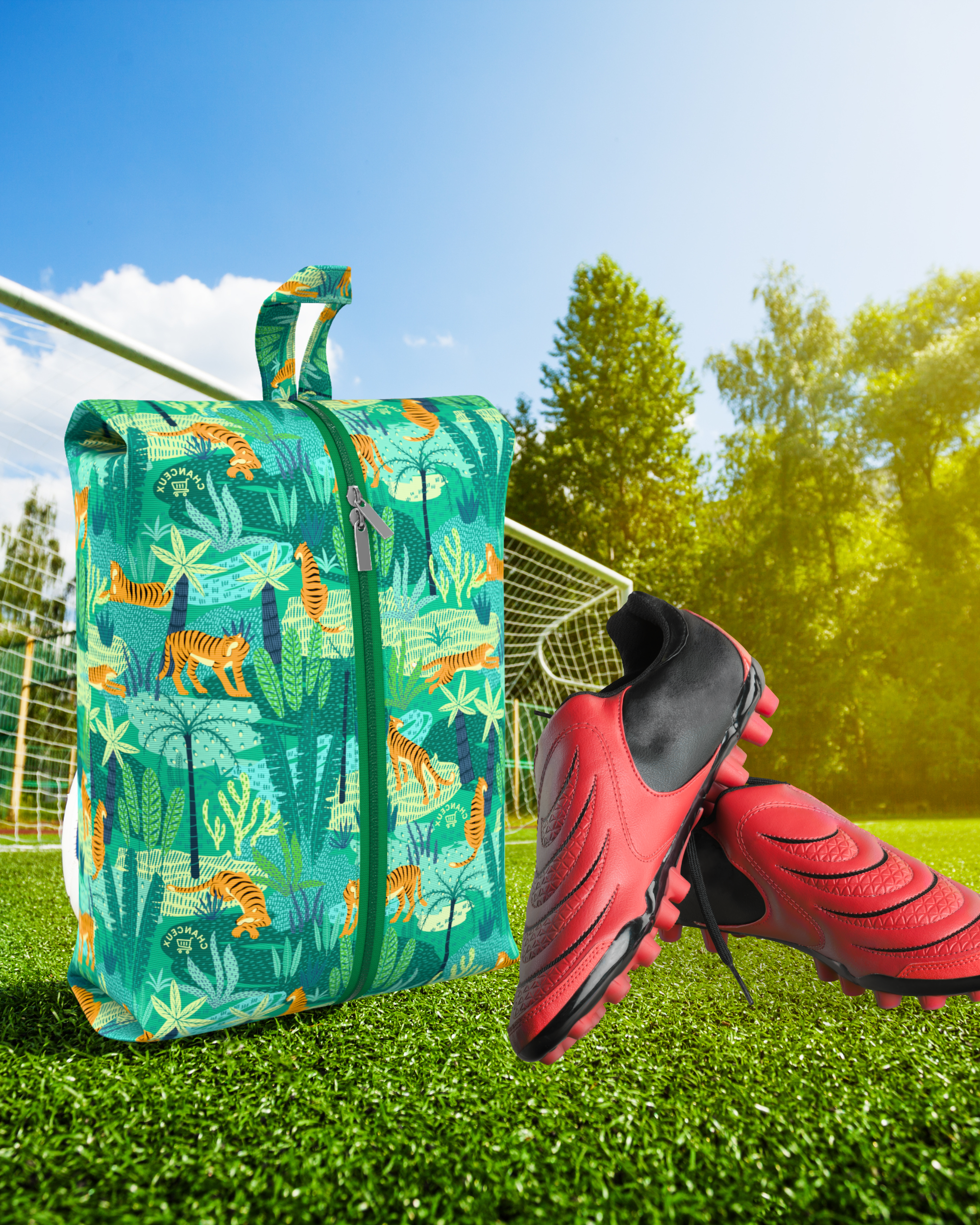 Waterproof Travel Shoe Bags#Color_GreenTiger
