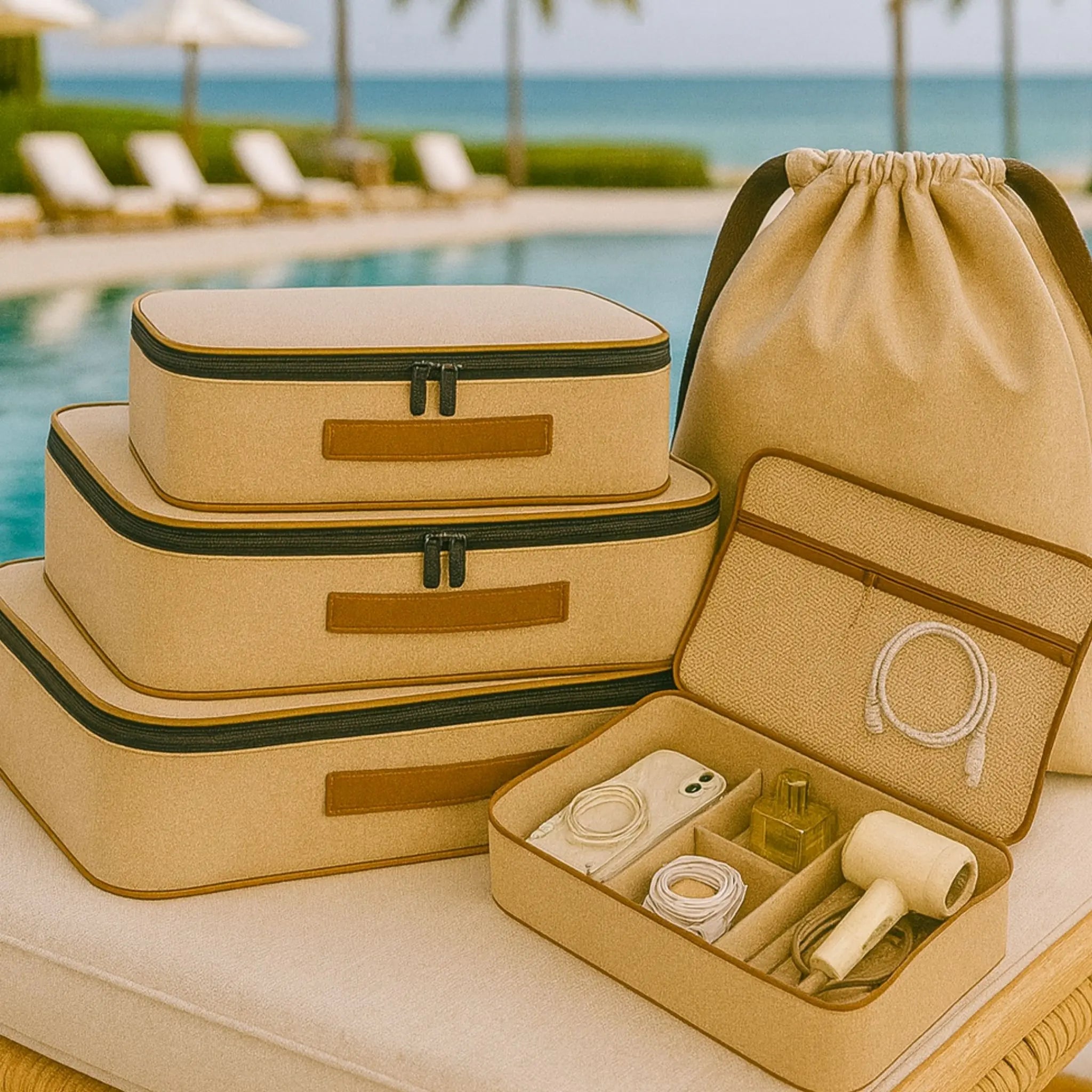 5 Pcs Premium Kit#Color_Oatmeal Beige 5P