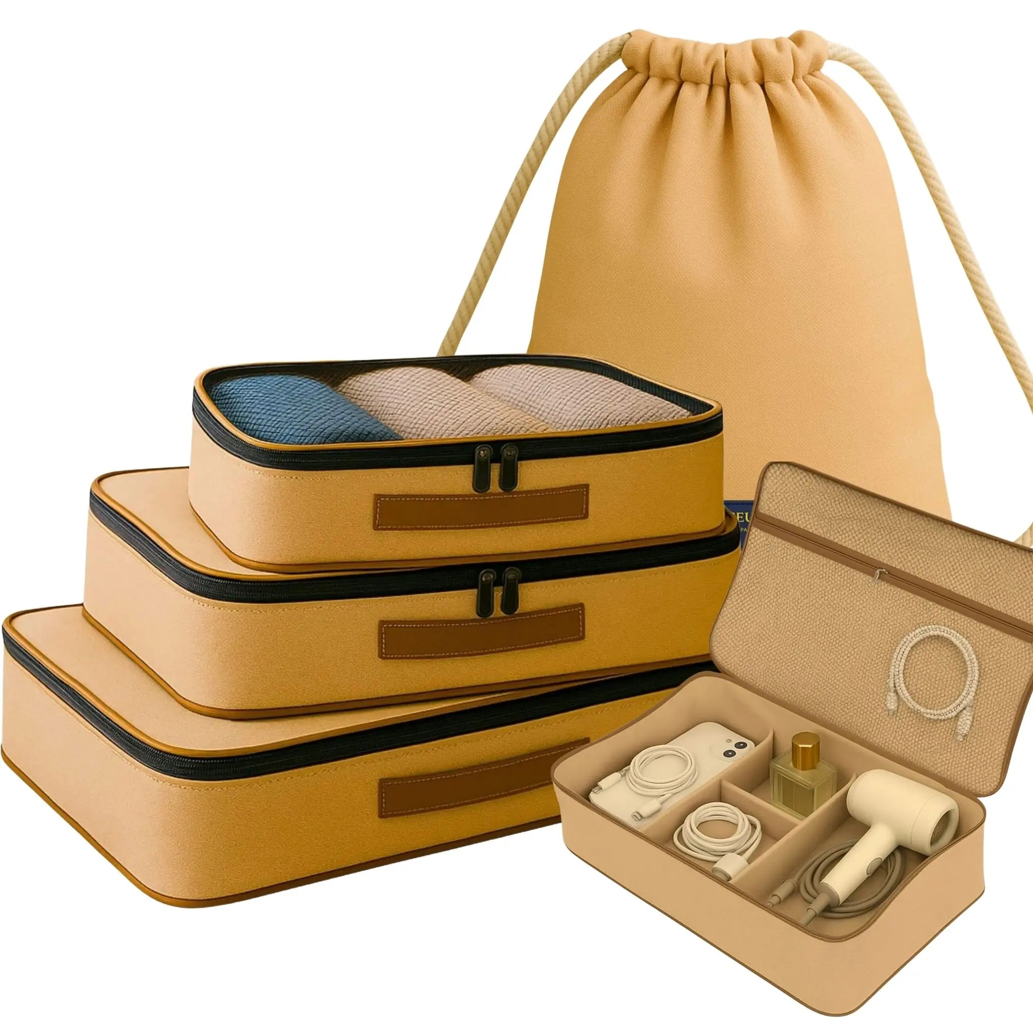 5 Pcs Premium Kit#Color_Oatmeal Beige 5P