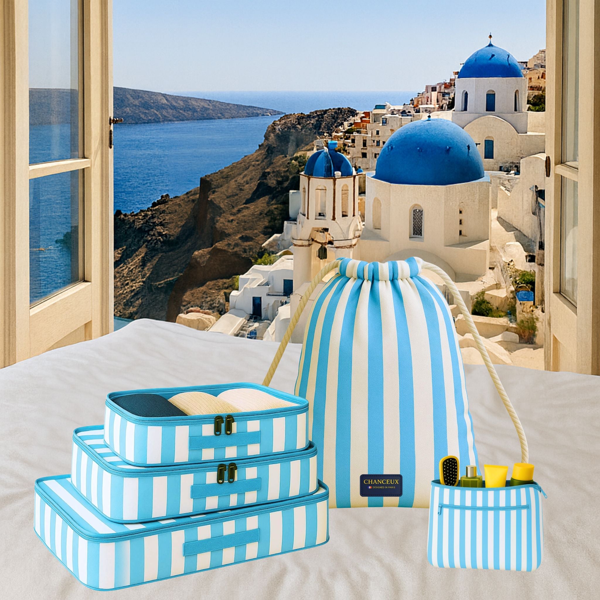 5 Pcs Essential Kit#Color_Blue Stripes 5E