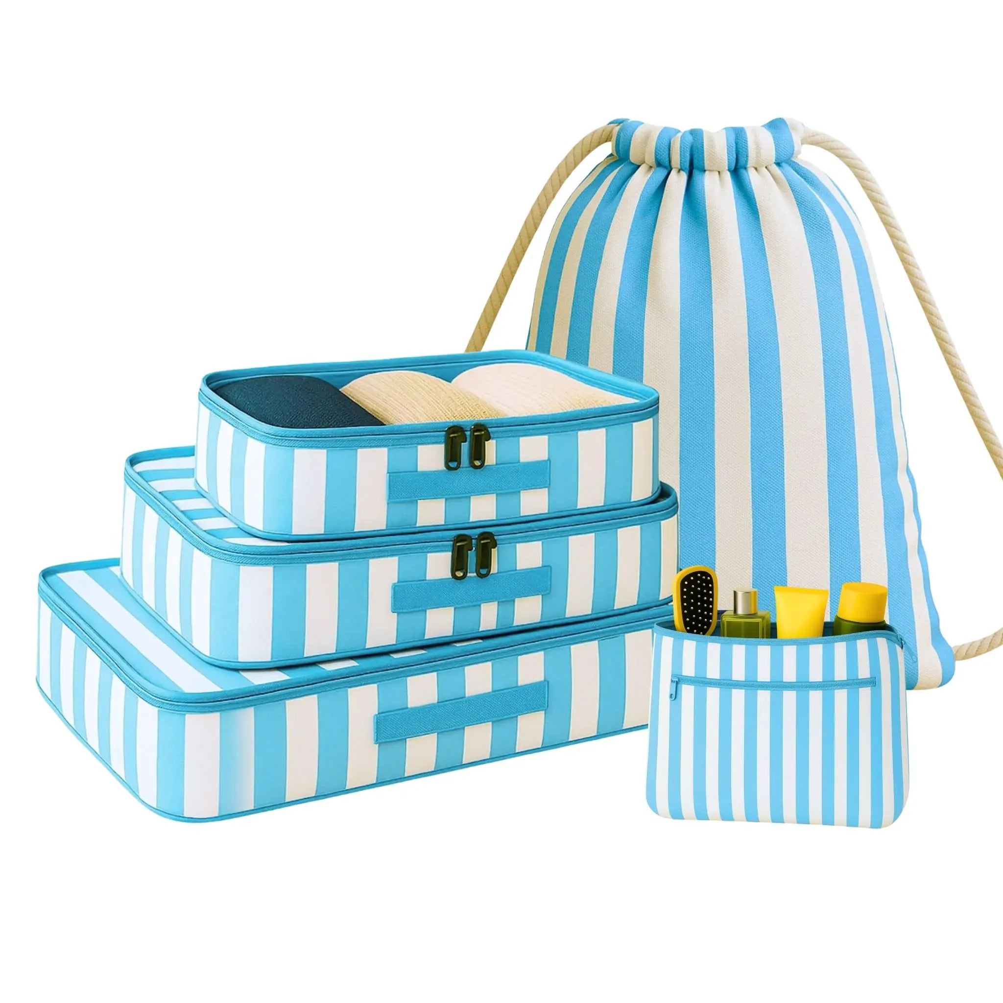 5 Pcs Essential Kit#Color_Blue Stripes 5E