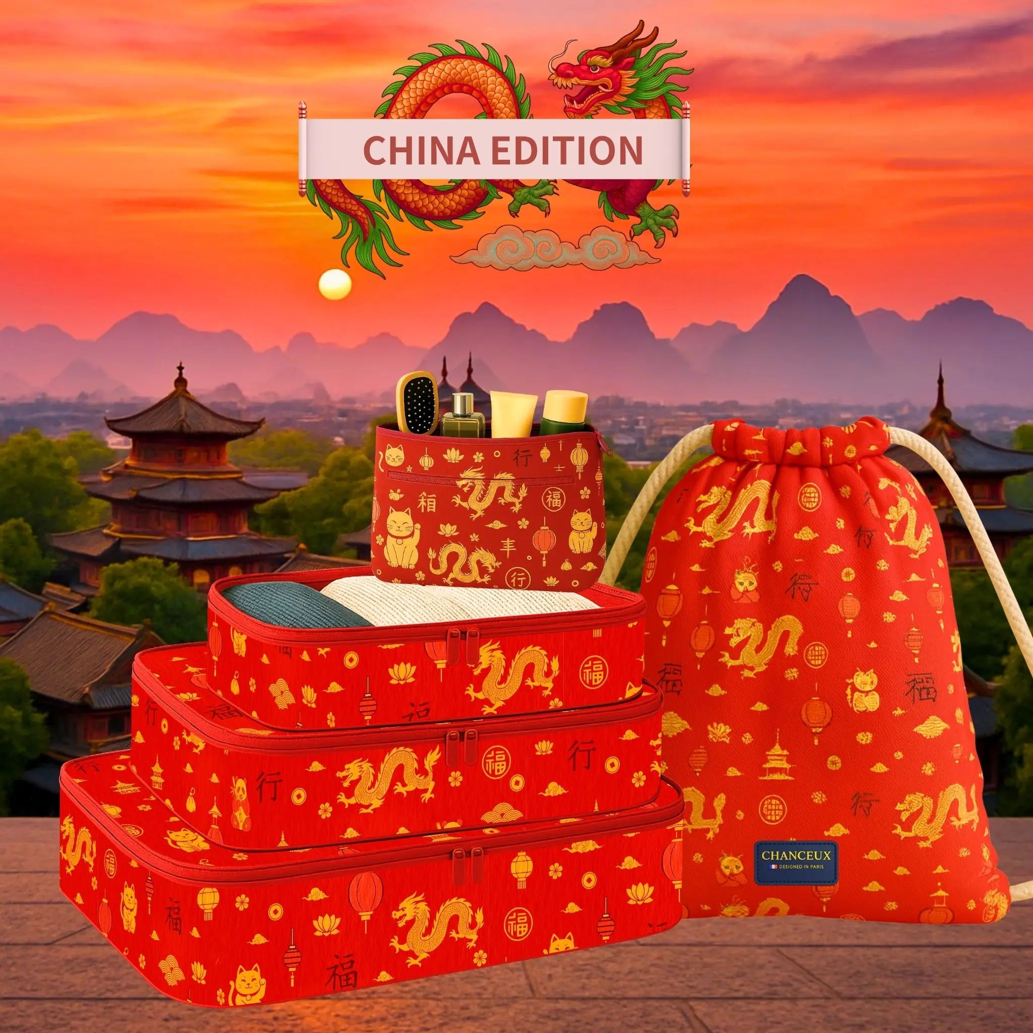 5 Pcs Essential Kit#Color_China Theme 5E