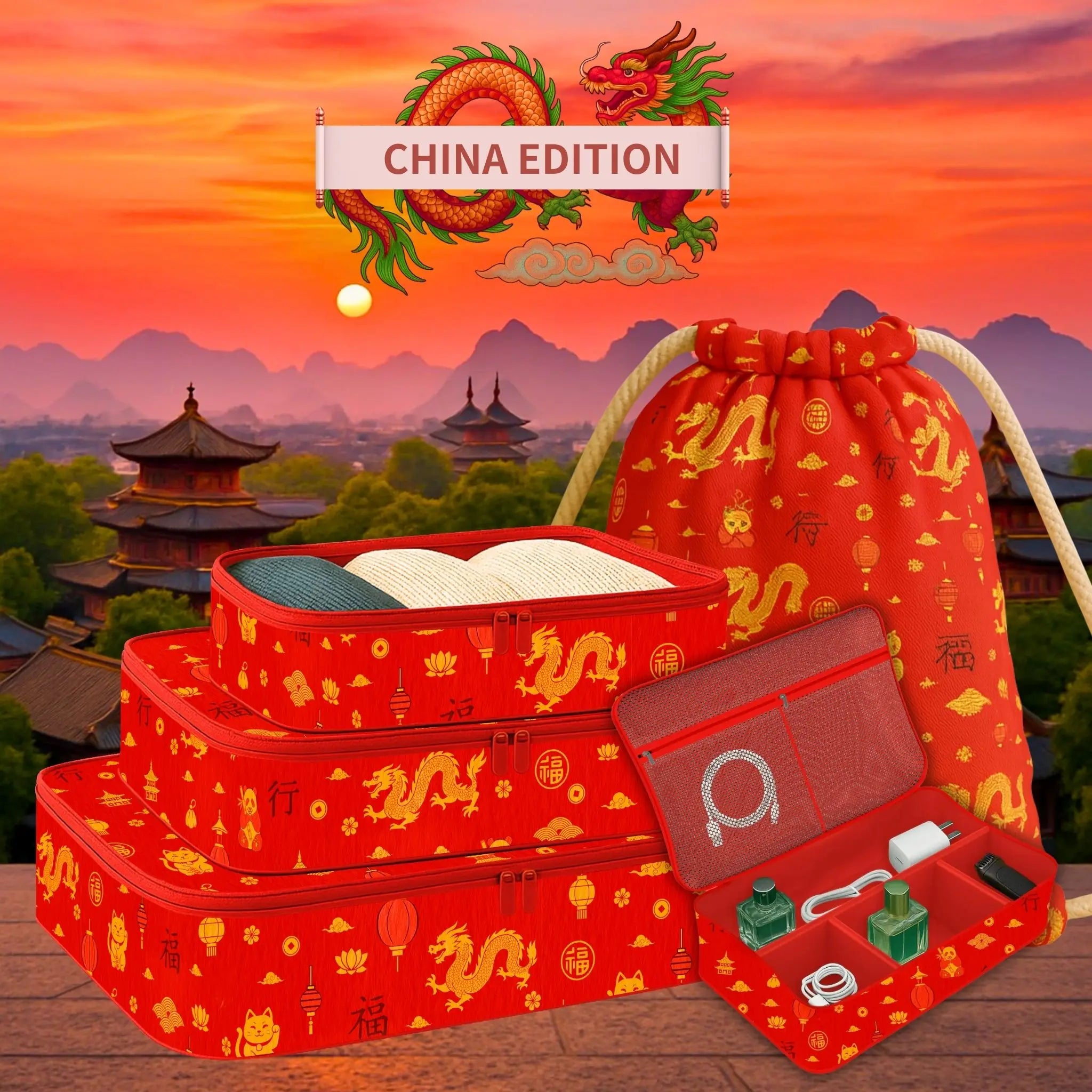 5 Pcs Premium Kit#Color_China Theme 5P