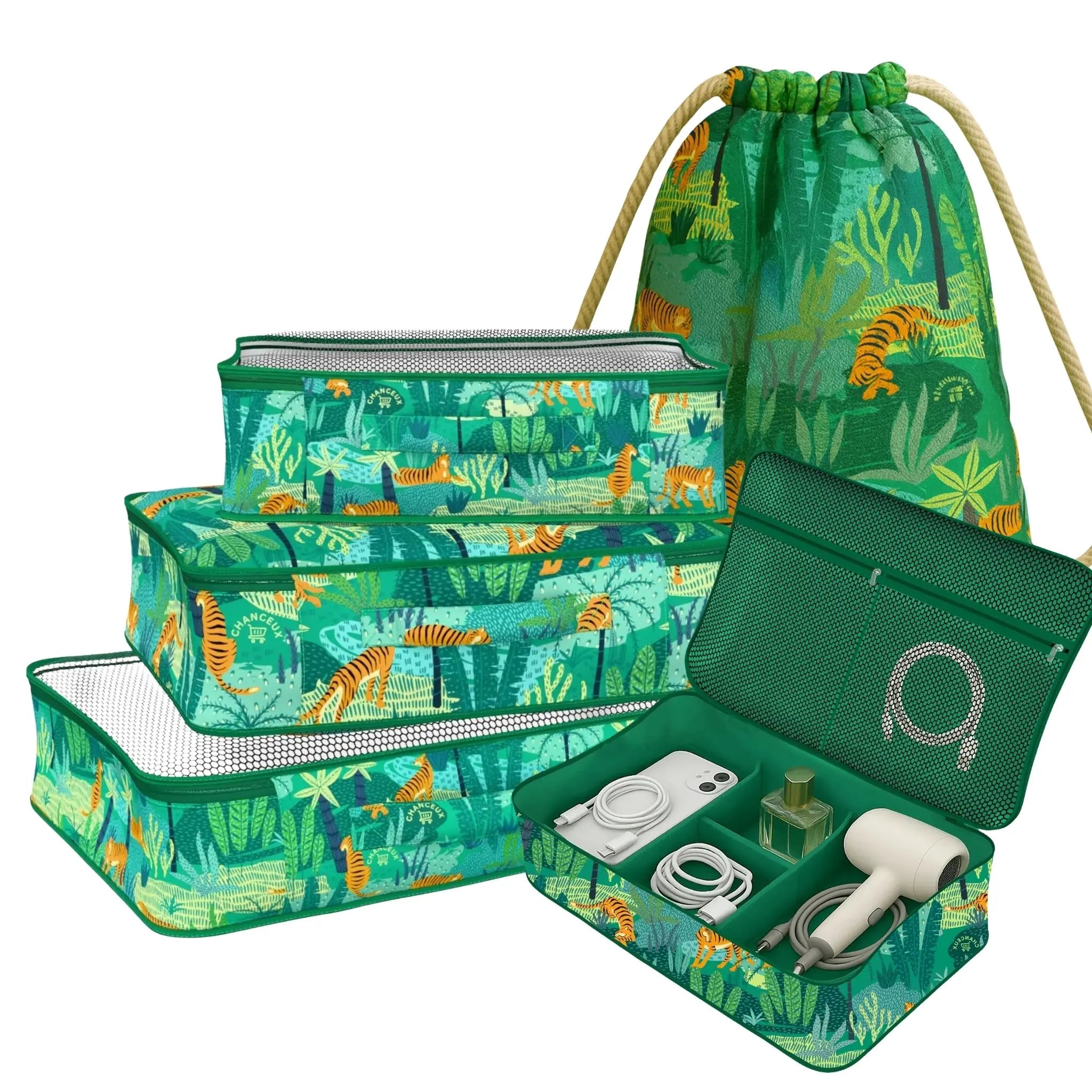 5 Pcs Premium Kit#Color_Green Tiger 5P