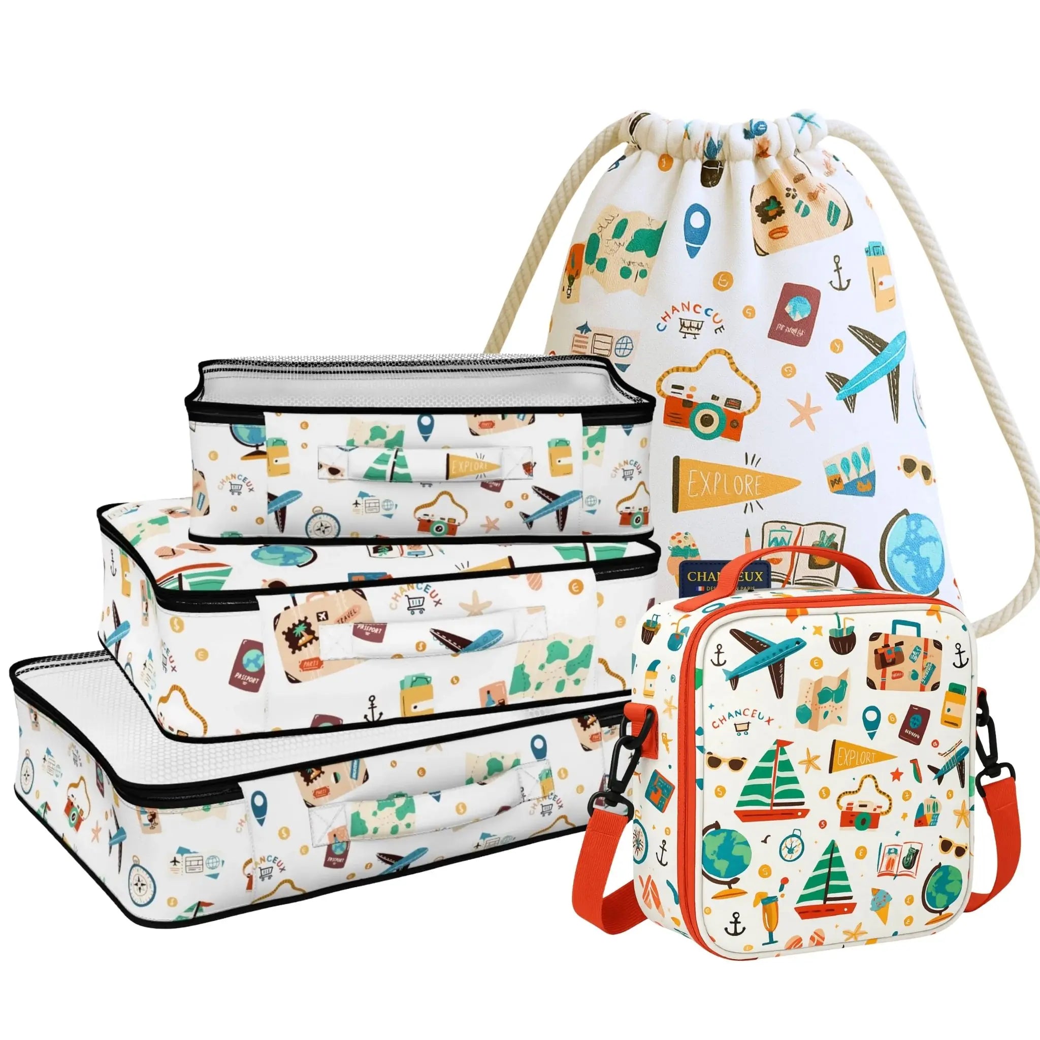 5 Pcs Pro Kit#Color_White Travel 5Pro