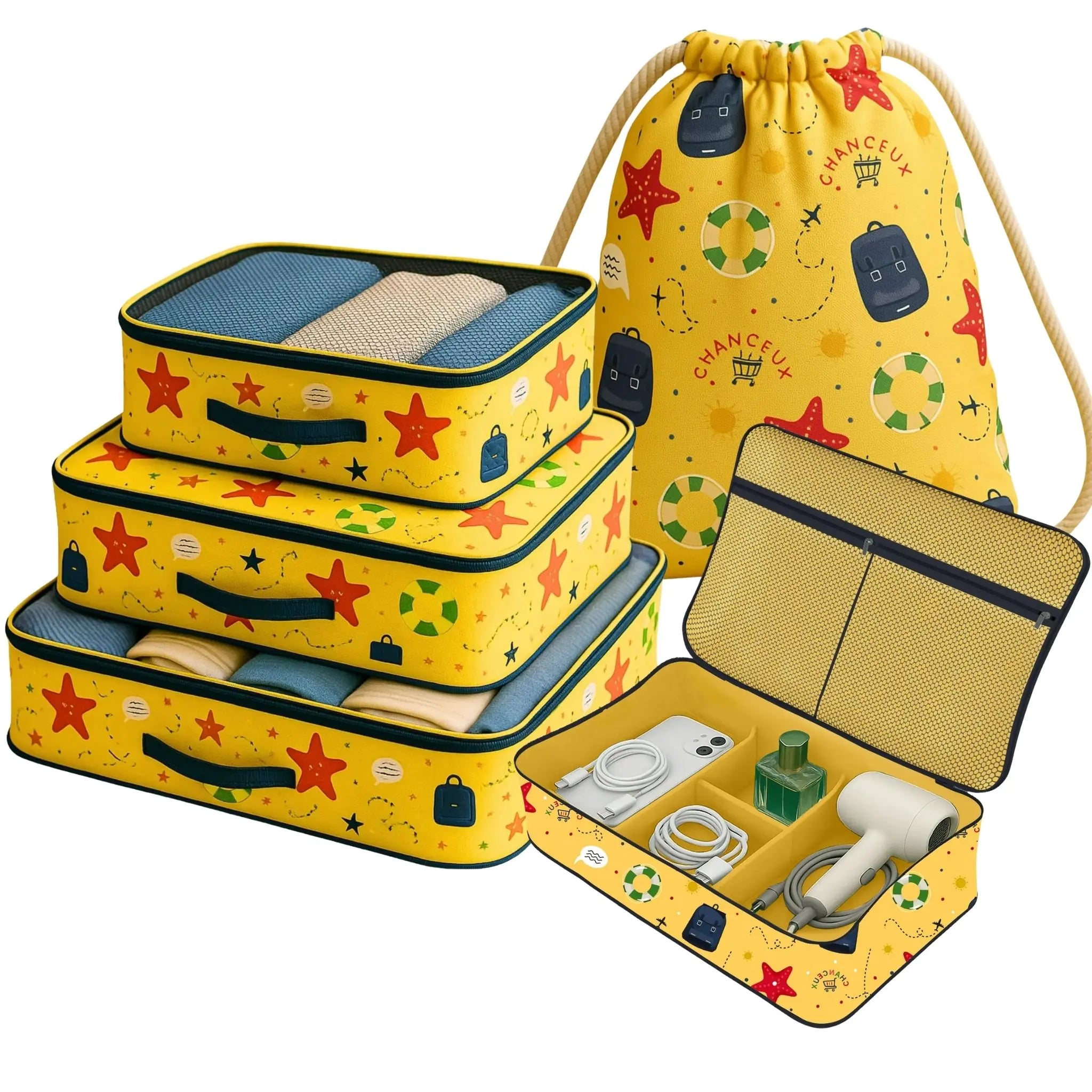 5 Pcs Premium Kit#Color_Yellow Beach 5P