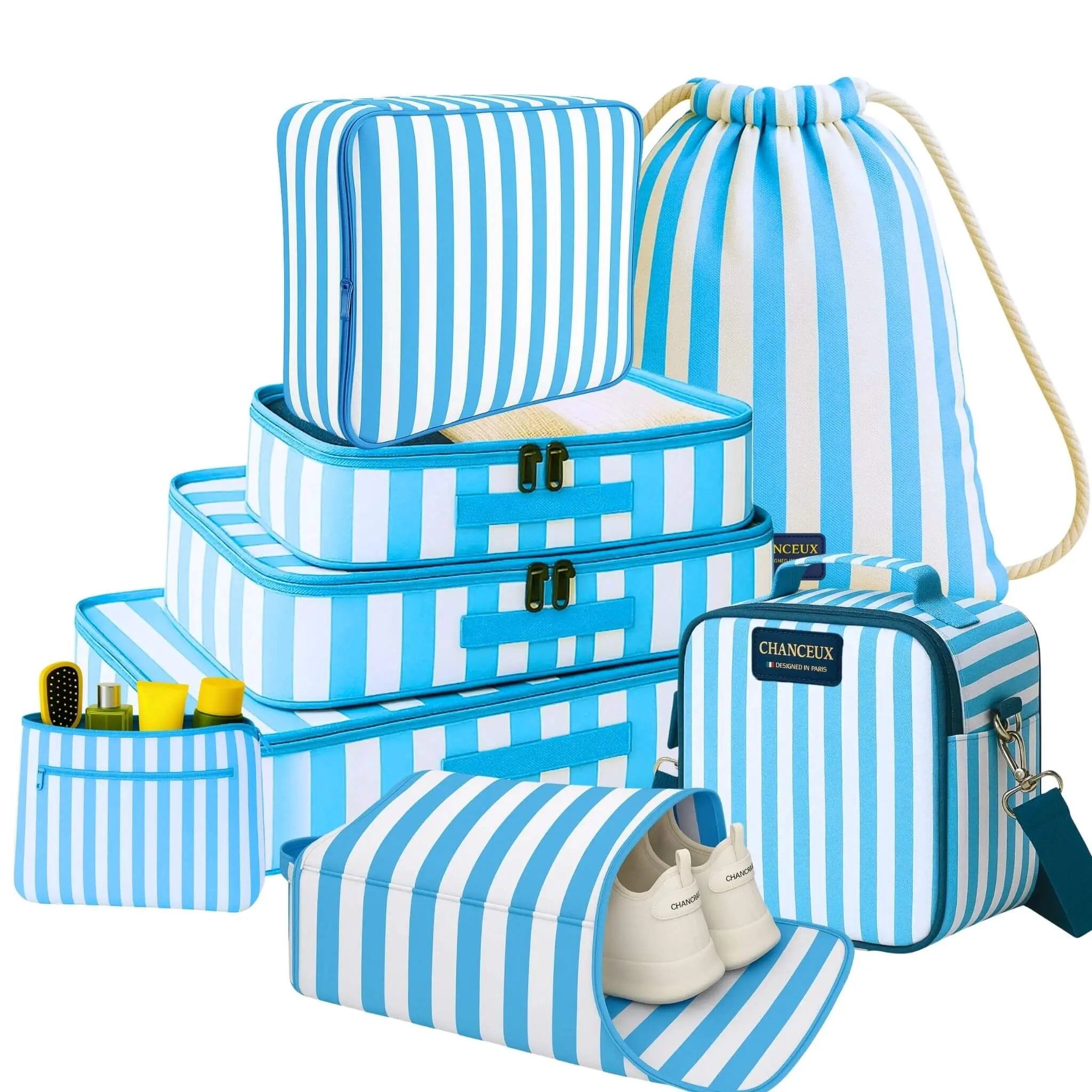 8 Pcs Pro Kit#Color_Blue Stripes 8O