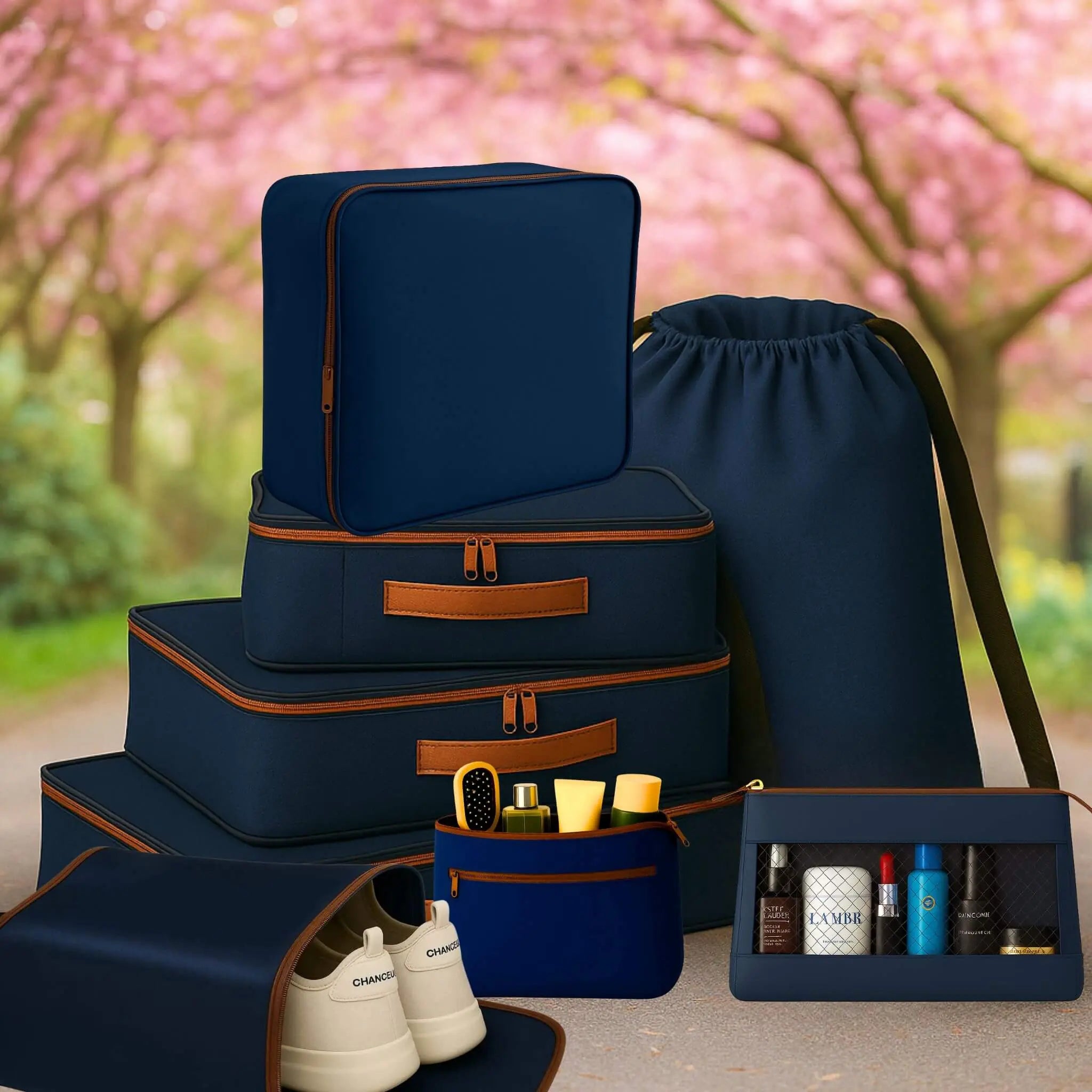 8 Pcs Essential Kit#Color_Royal Blue 8P