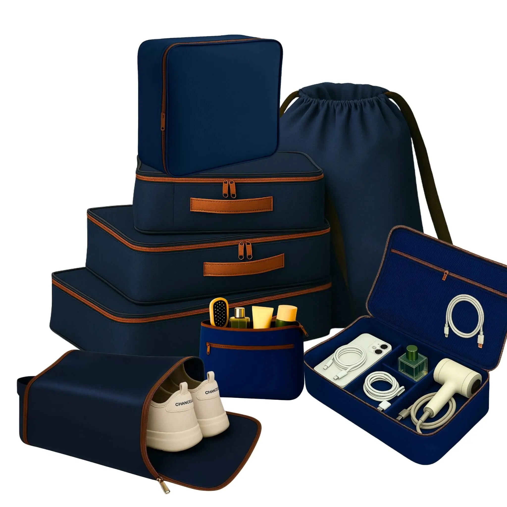 8 Pcs Premium Kit#Color_Royal Blue 8P