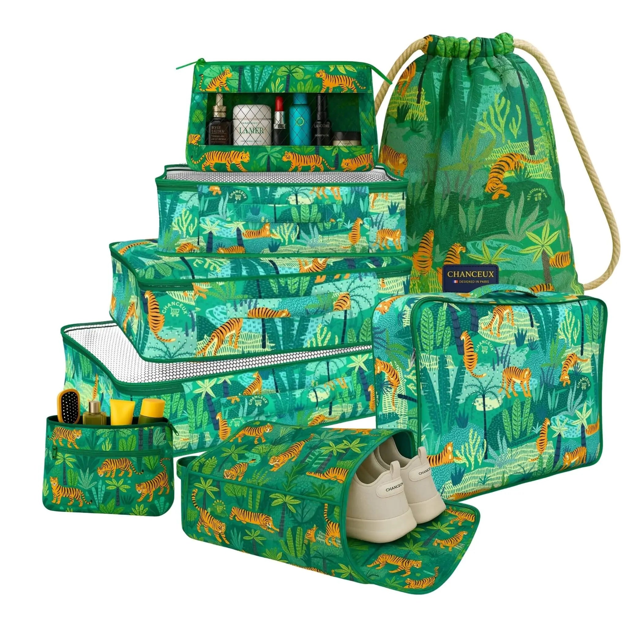 8 Pcs Essential Kit#Color_Green Tiger 8P