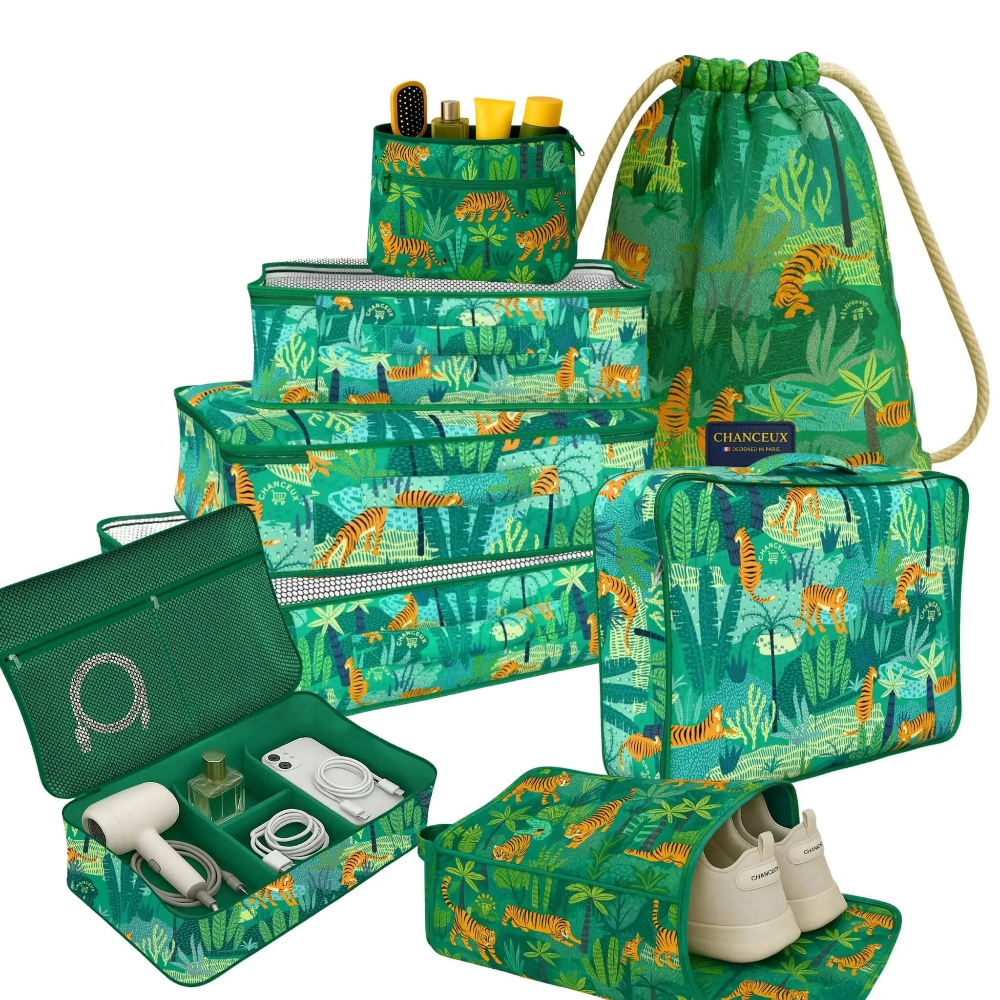 8 Pcs Premium Kit#Color_Green Tiger 8P