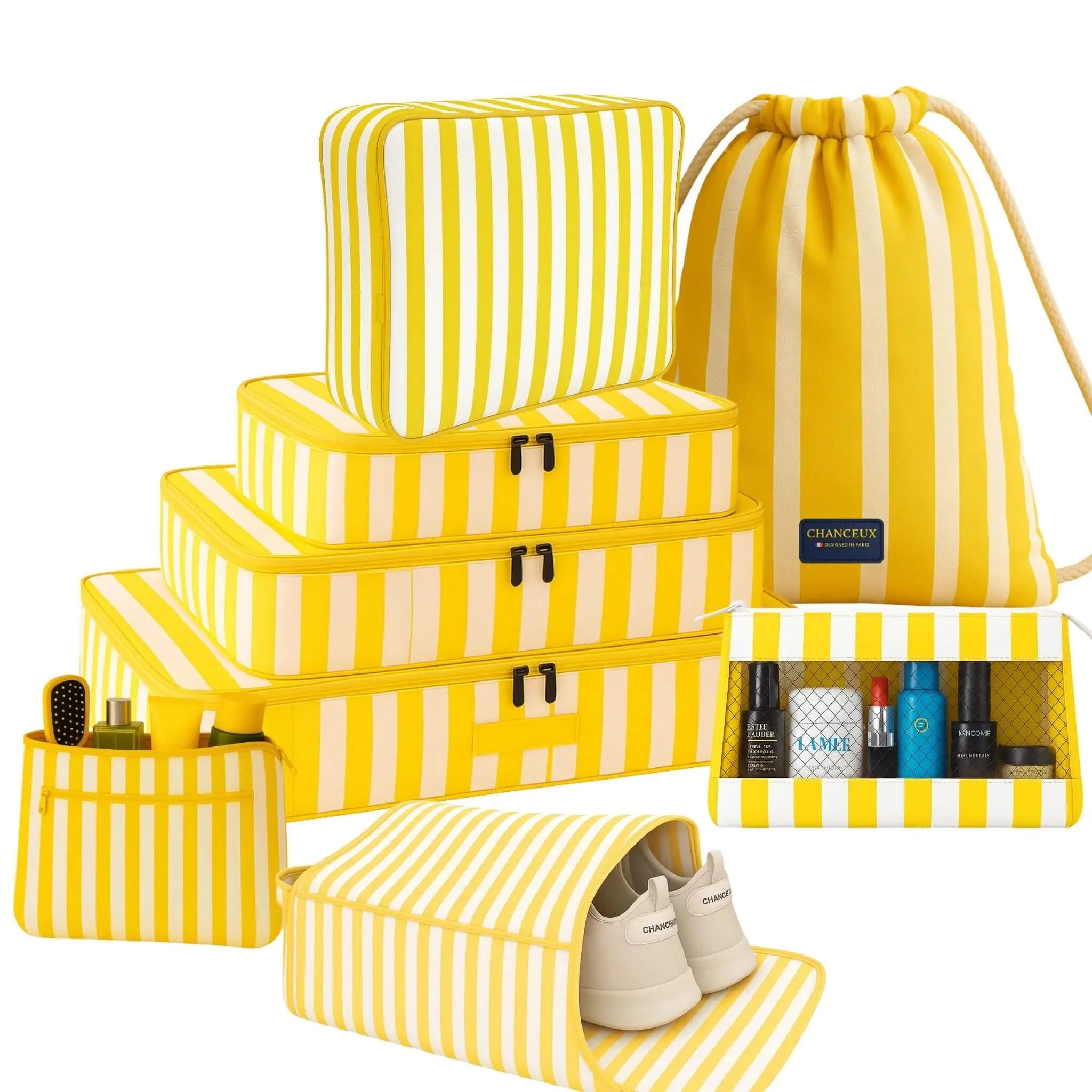 8 Pcs Essential Kit#Color_Yellow Stripes 8P