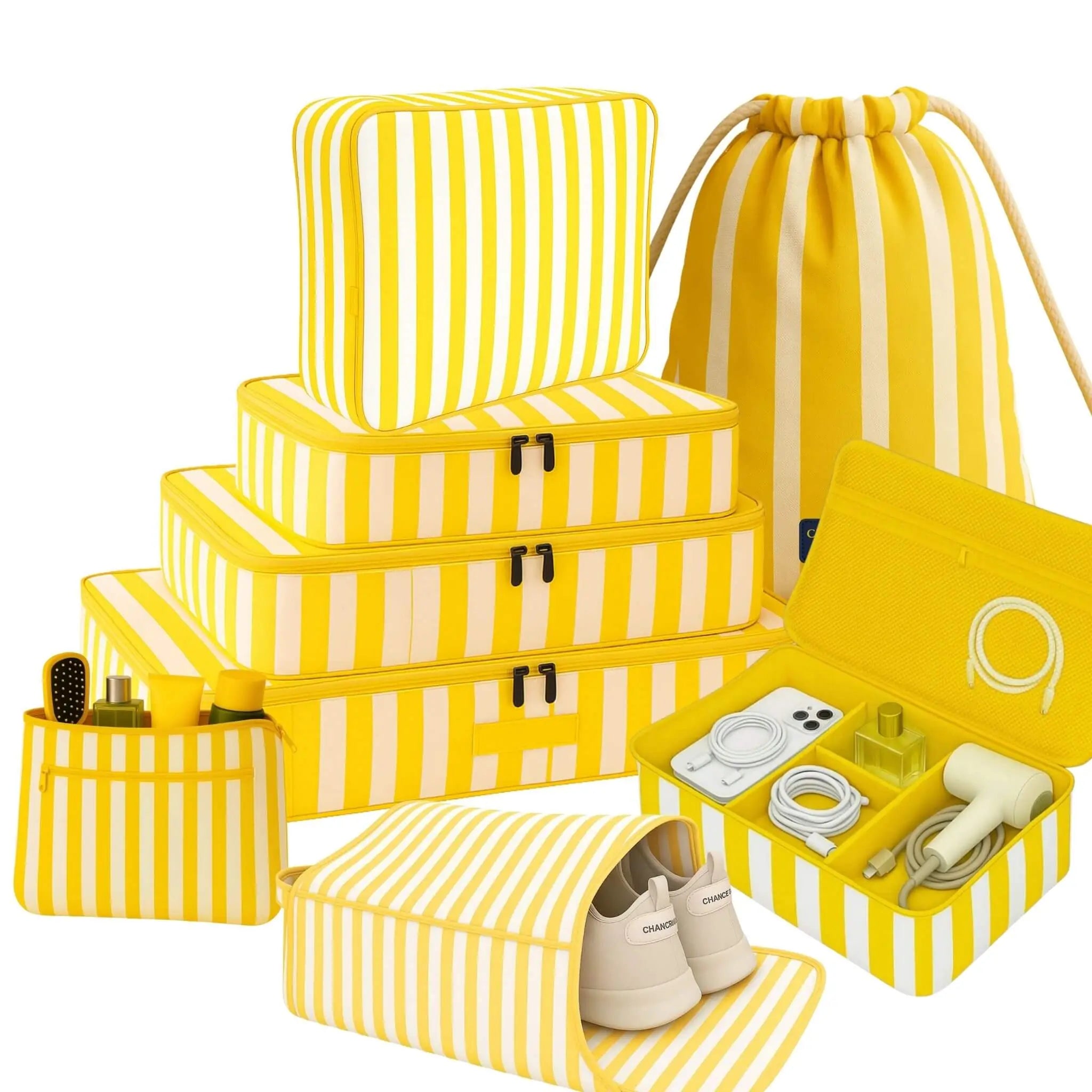 8 Pcs Premium Kit#Color_Yellow Stripes 8P